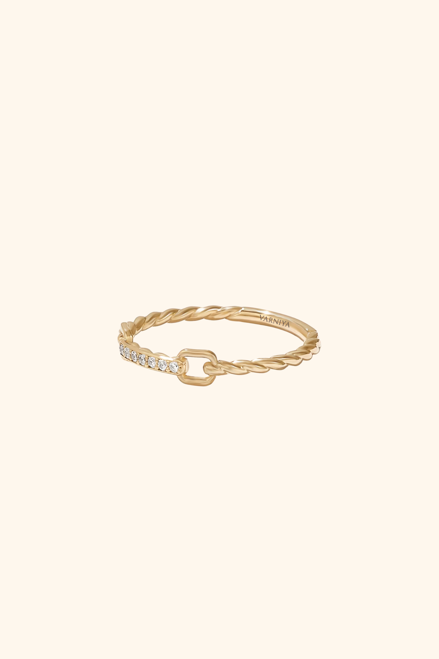 Twist Rope Chain Ring
