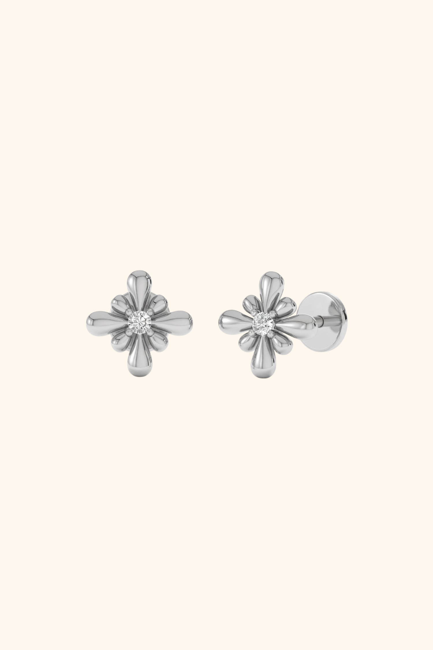 Scalloped Petal Studs