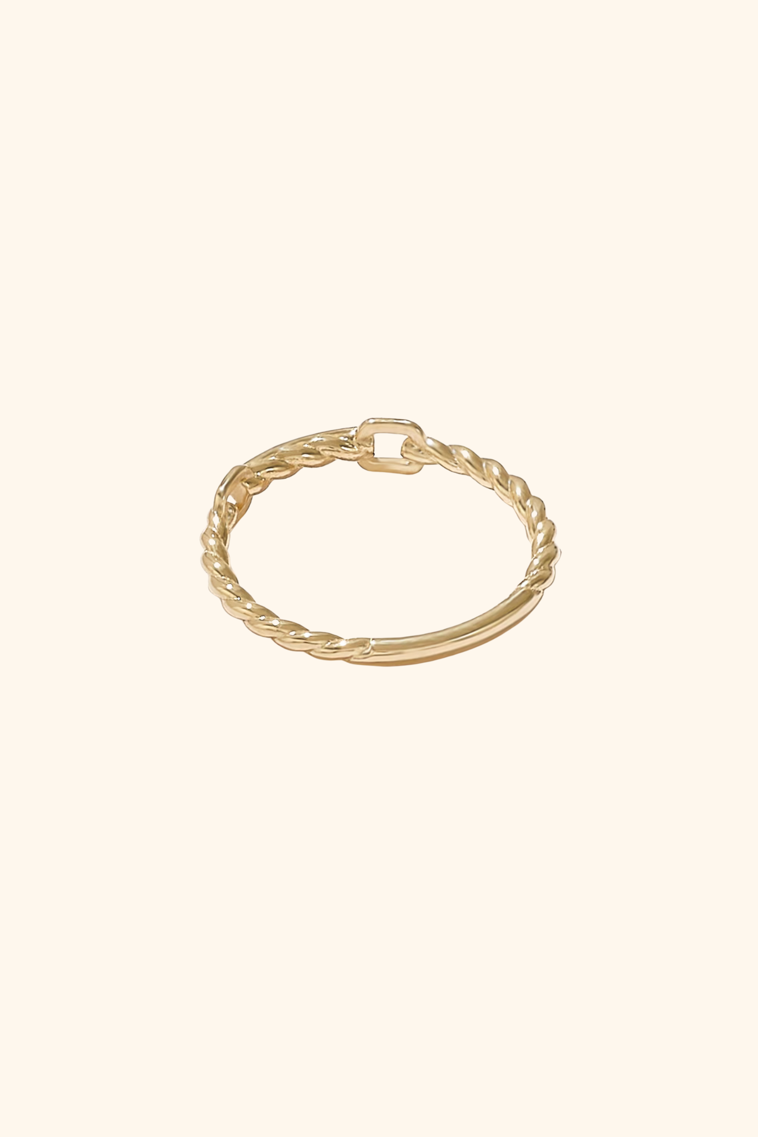Twist Rope Chain Ring