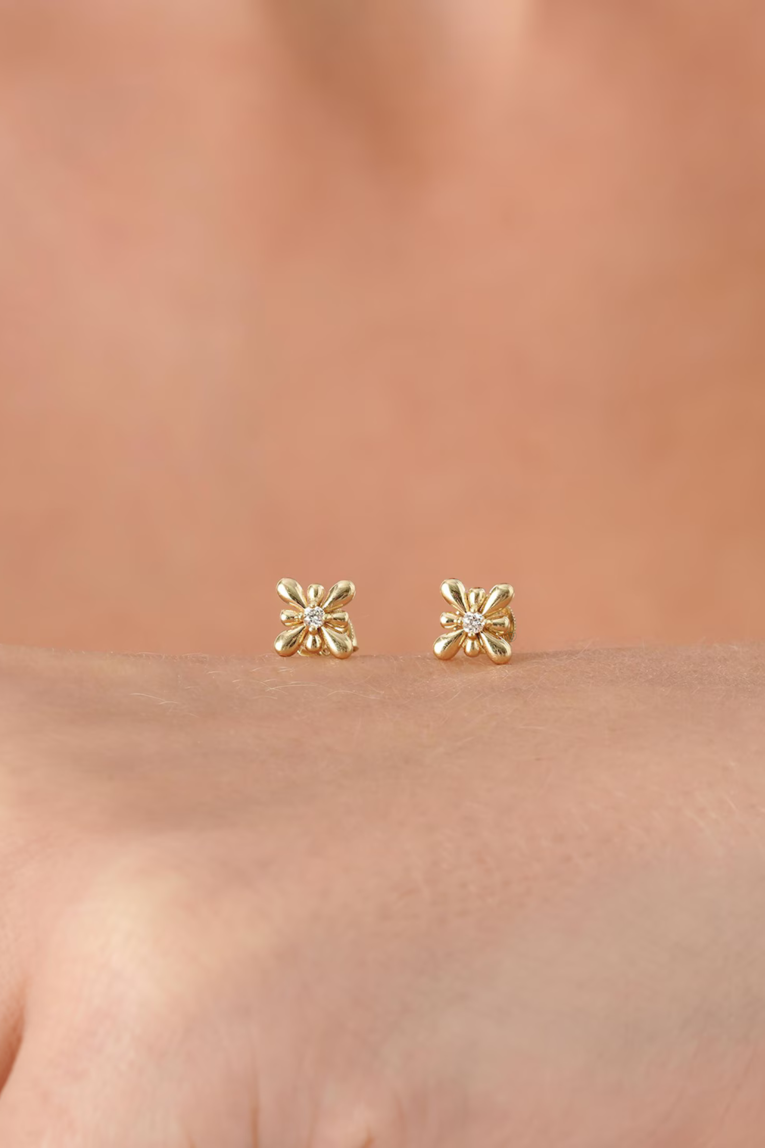 Scalloped Petal Studs