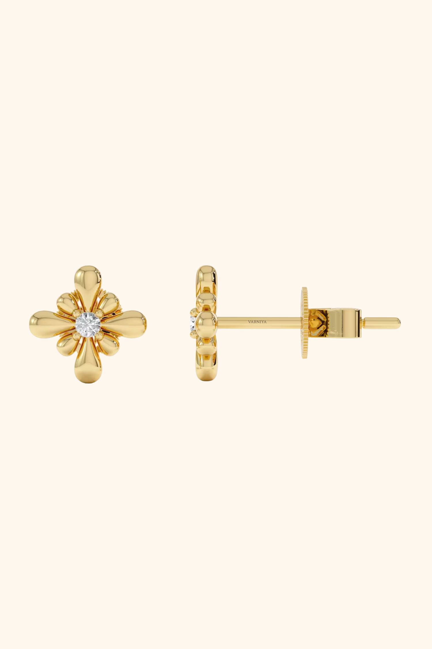 Scalloped Petal Studs