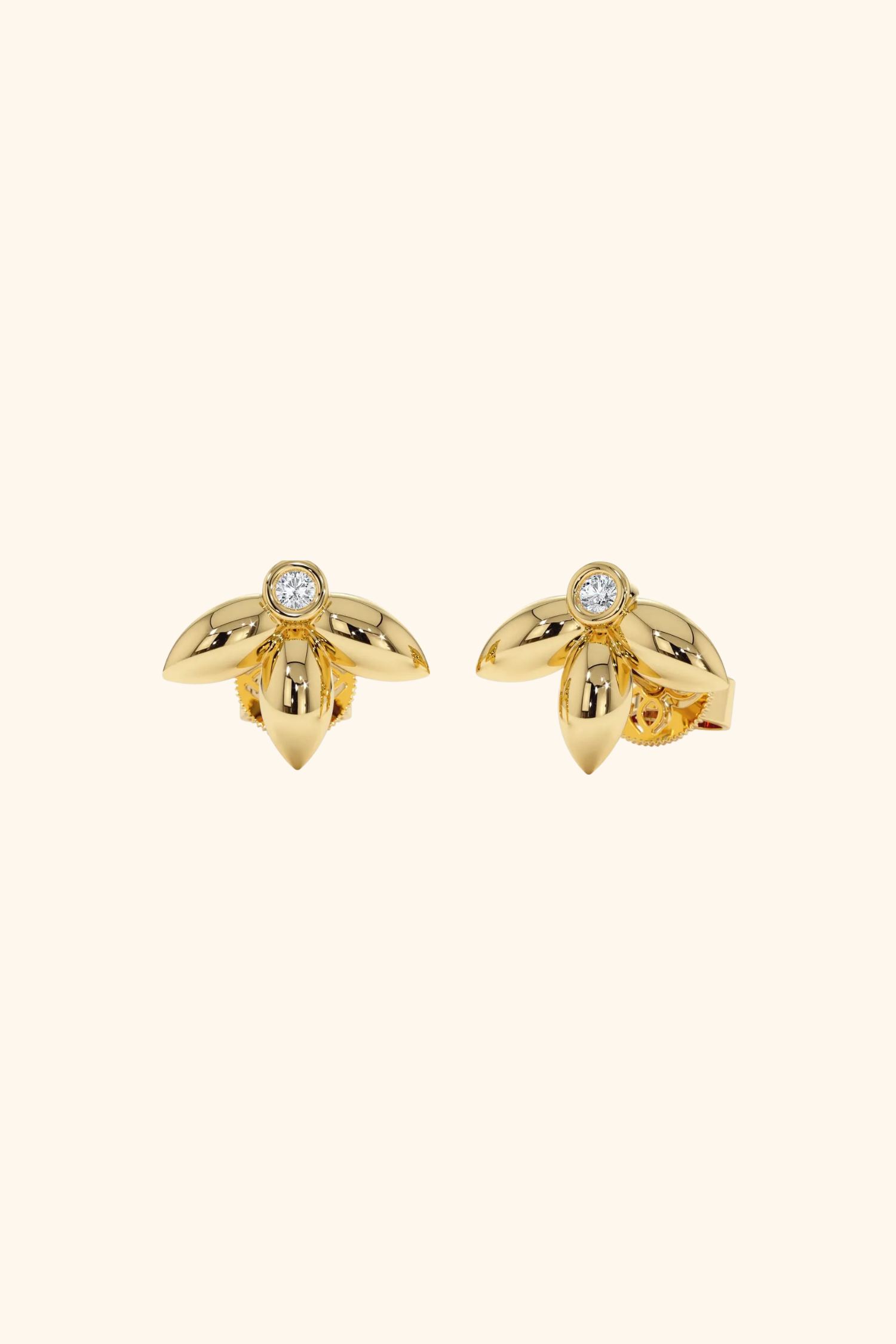 Gold Leaf Studs