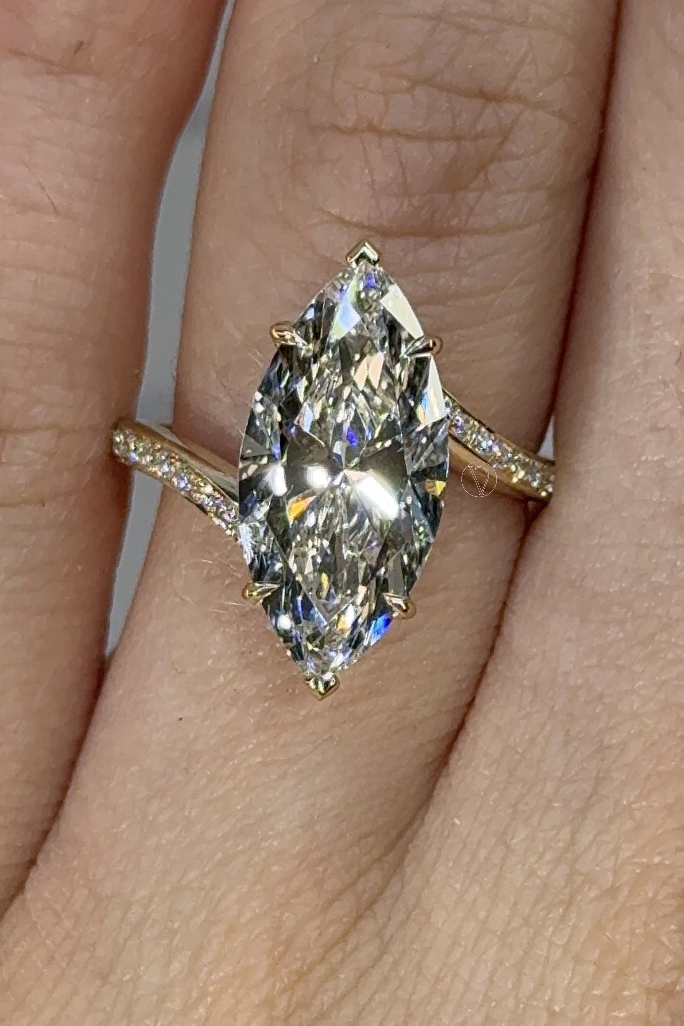 Ellie Marquise Solitaire Ring