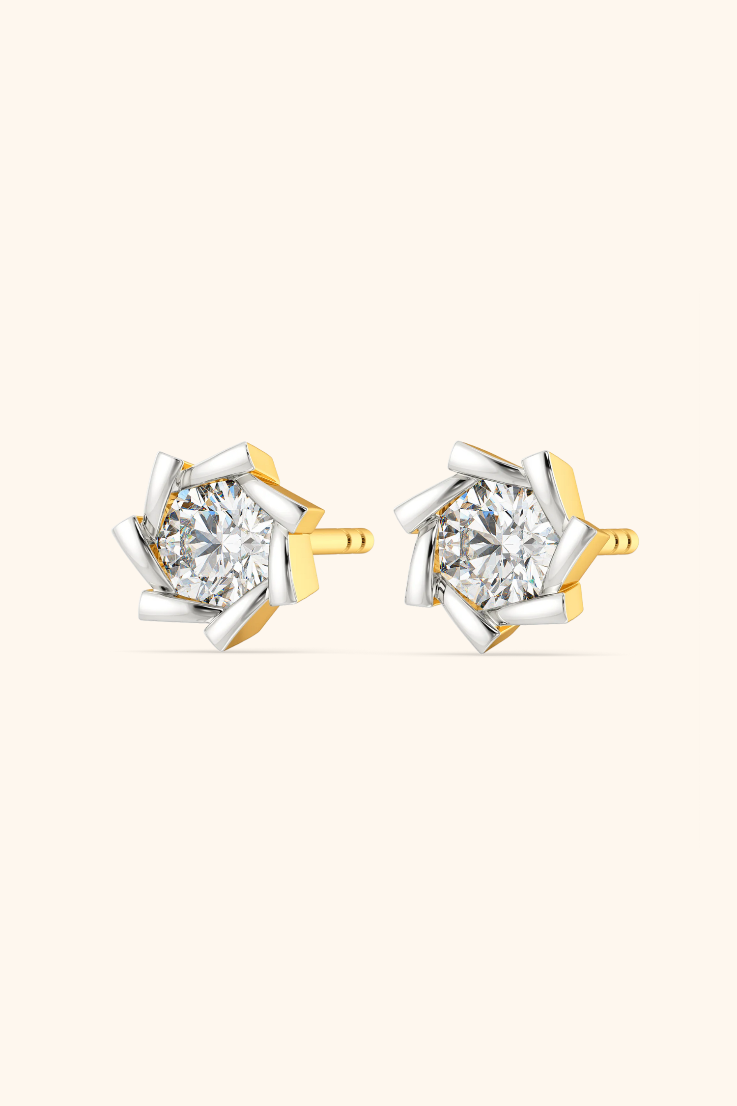 Sunray Solitaire Studs