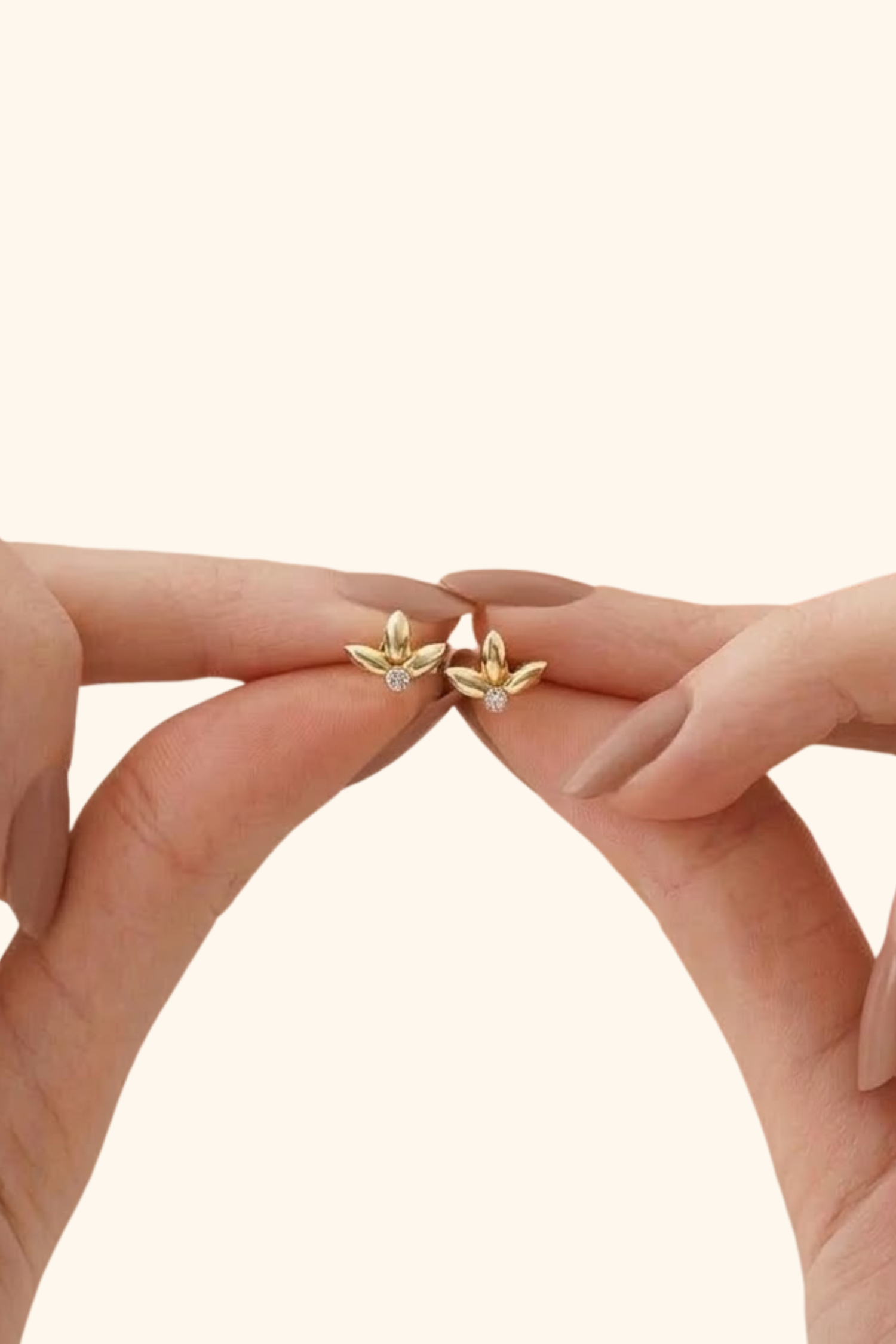 Gold Leaf Studs