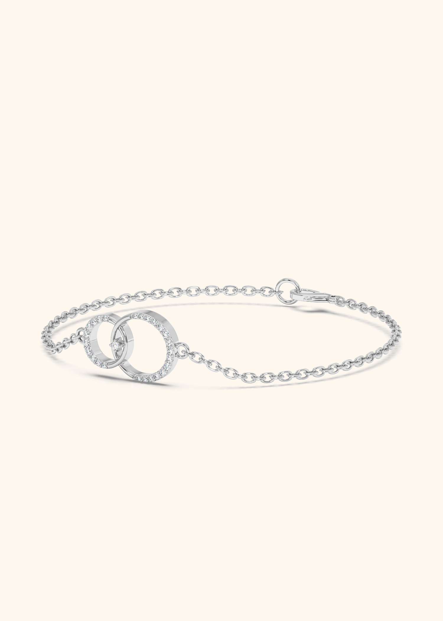 Interlinked Circles Pavé Forever Bracelet