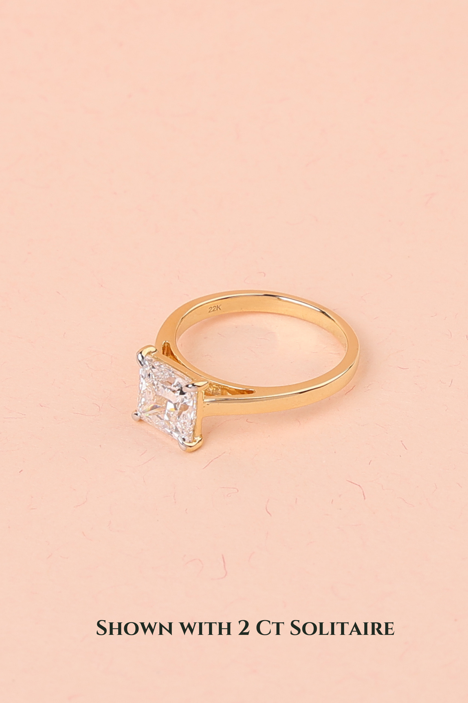 Gopuram Dome with a Princess Solitaire Ring