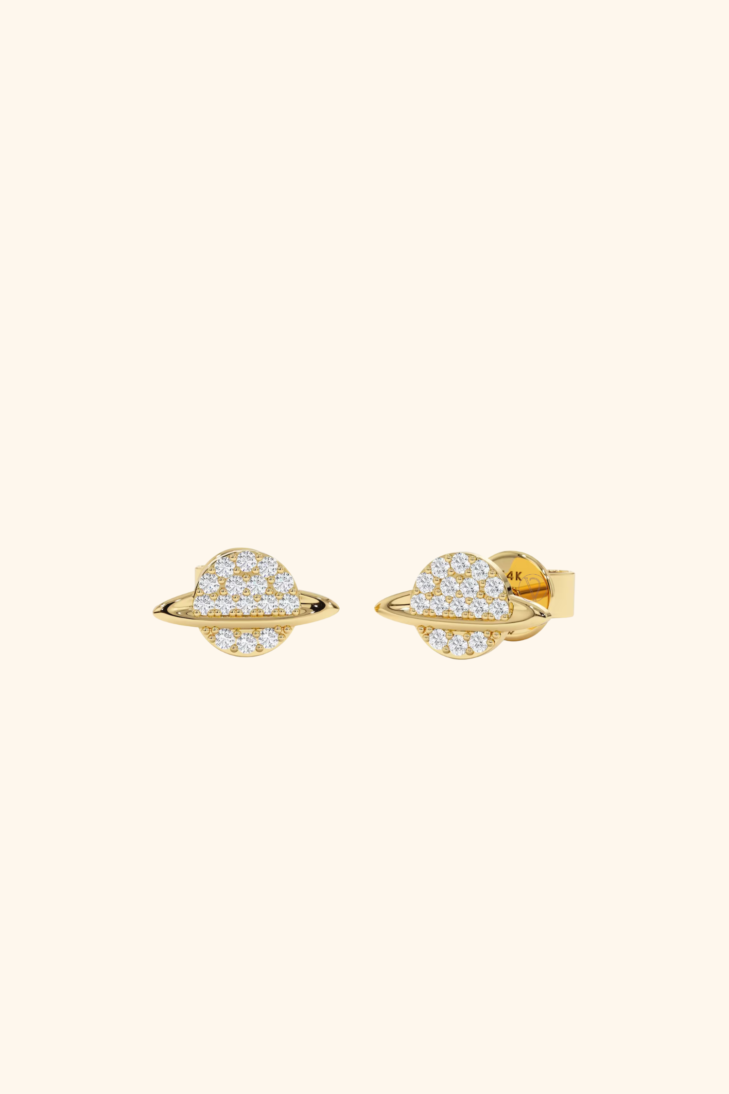 Kids Diamond Planet Earrings