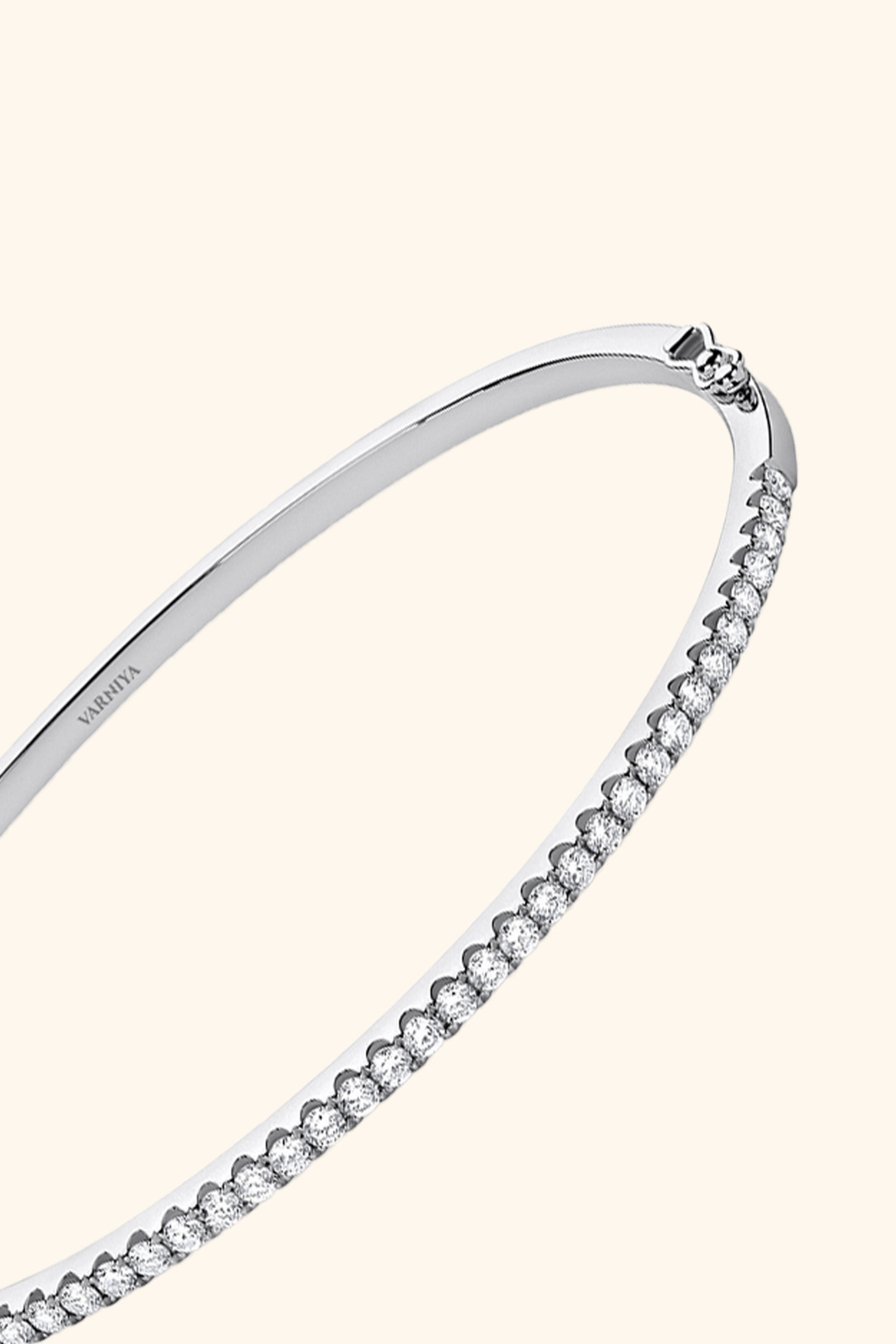 Classic Eternity Half Tennis Diamond Bangle