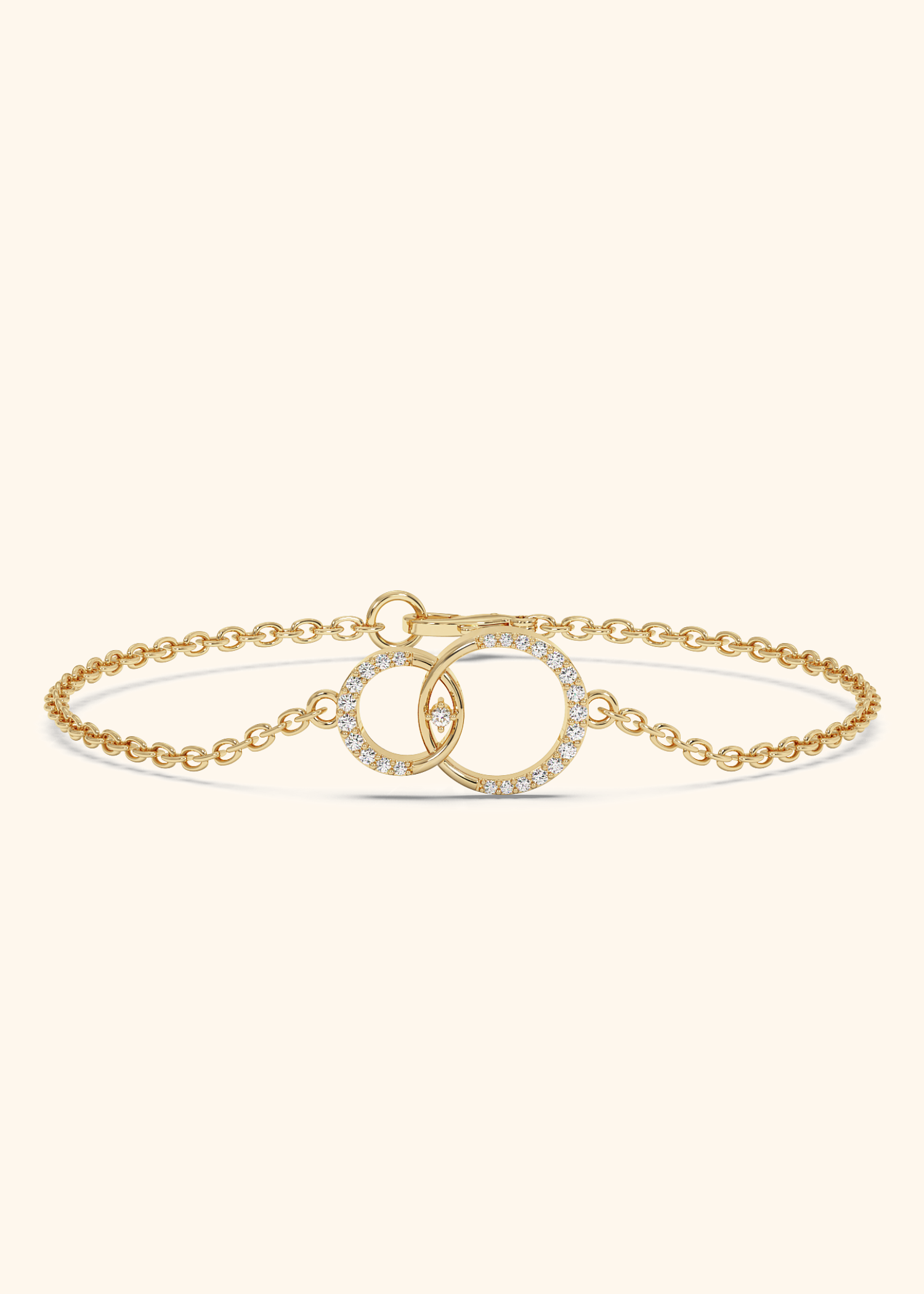 Interlinked Circles Pavé Forever Bracelet