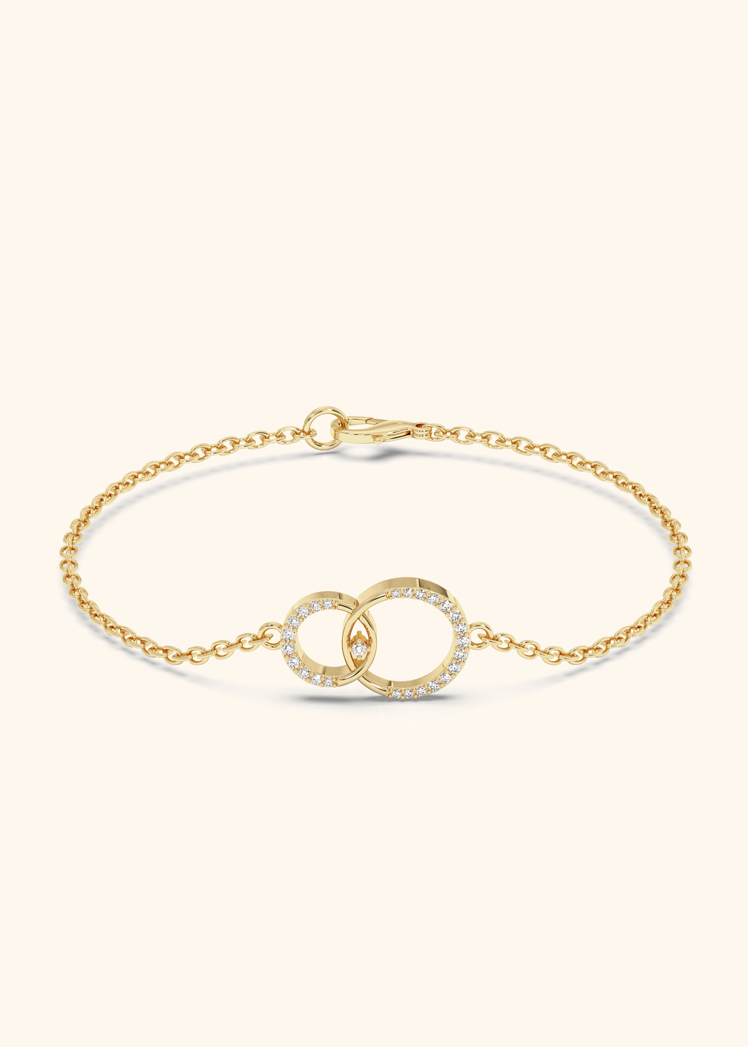 Interlinked Circles Pavé Forever Bracelet