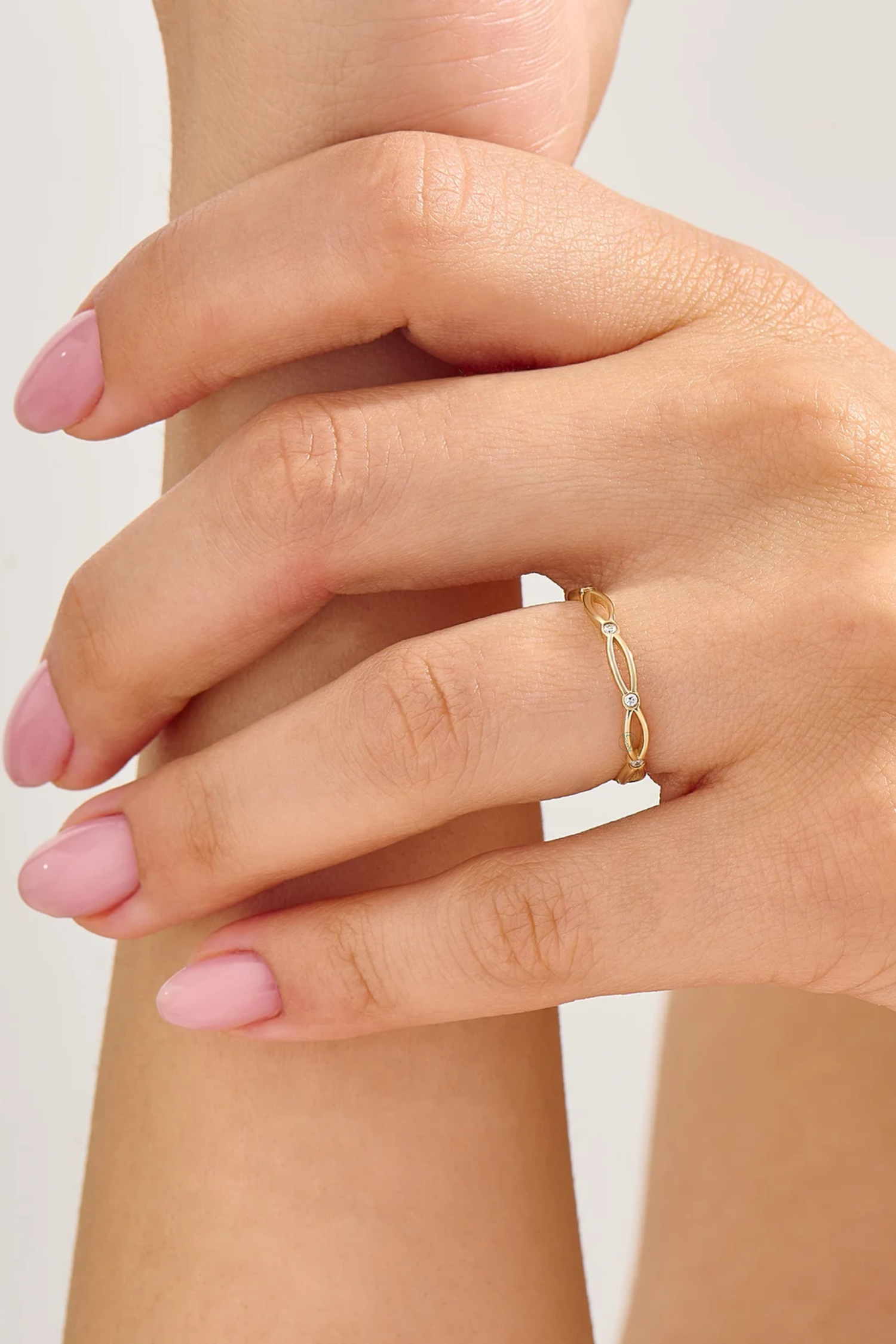Tiny Diamond Stacking Ring