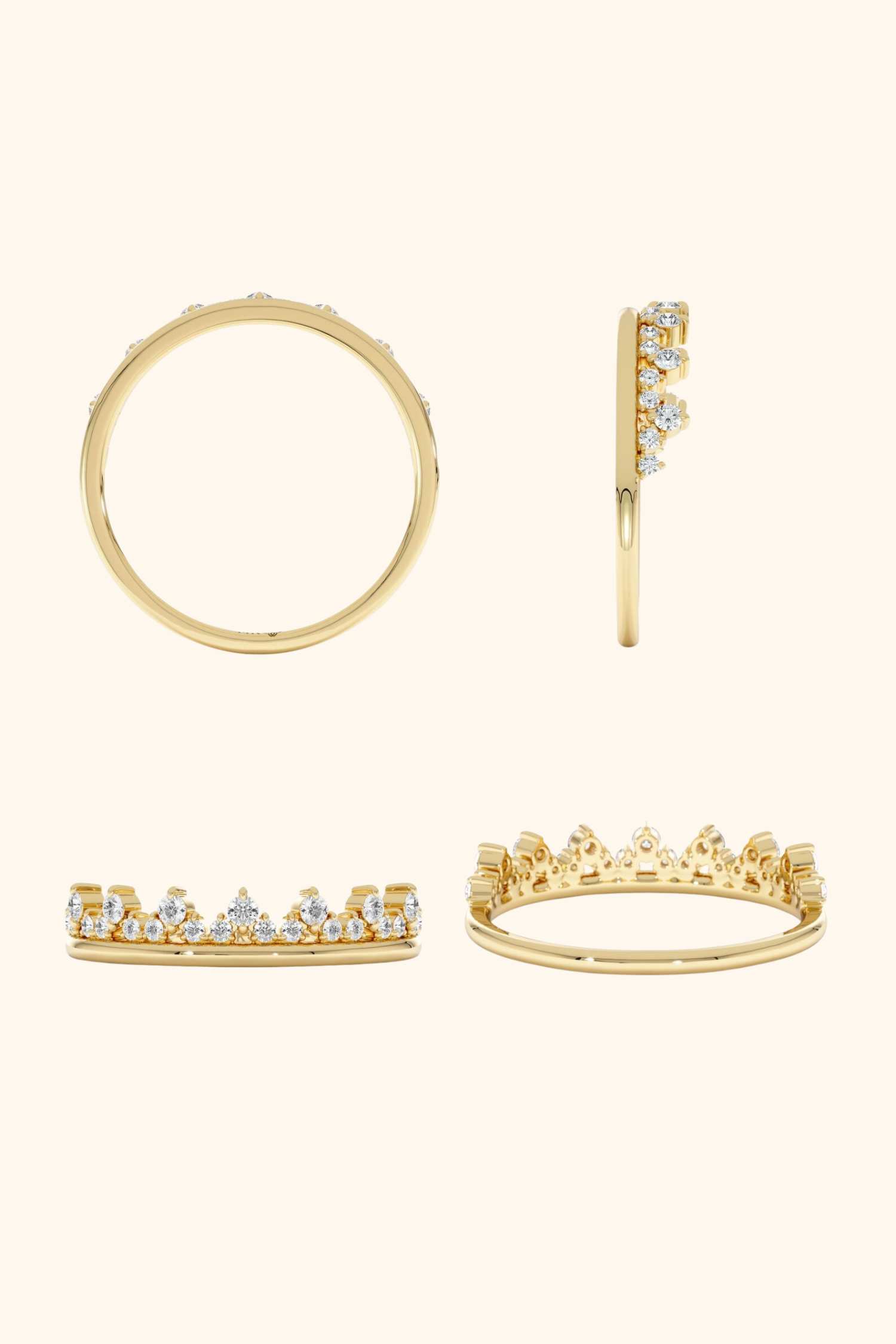 Tiara Half Eternity Ring