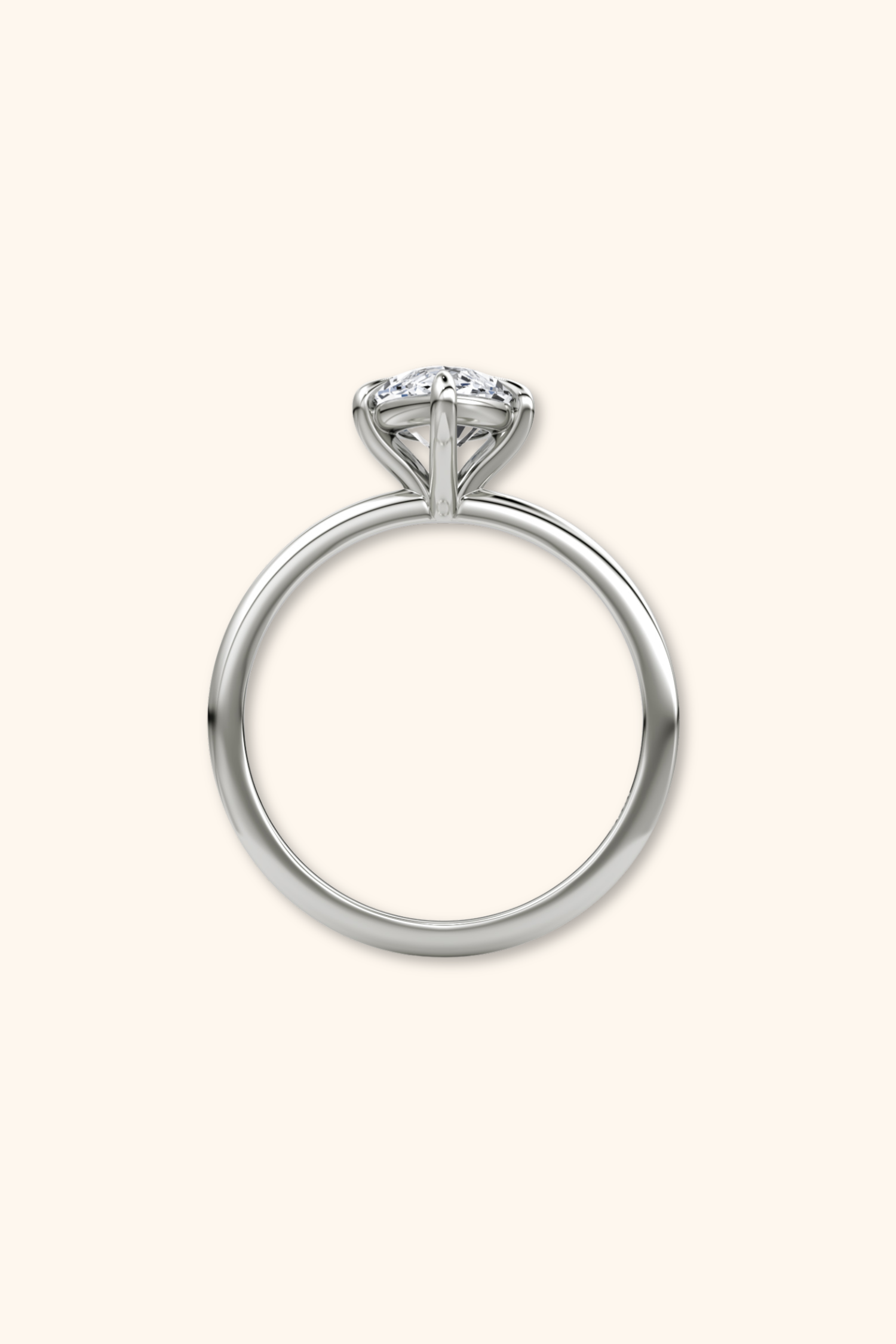 4 Prong Timeless Grace Ring with Marquise Solitaire