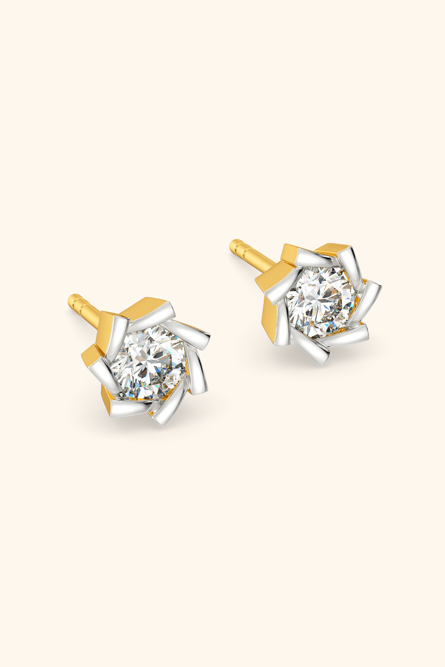 Sunray Solitaire Studs