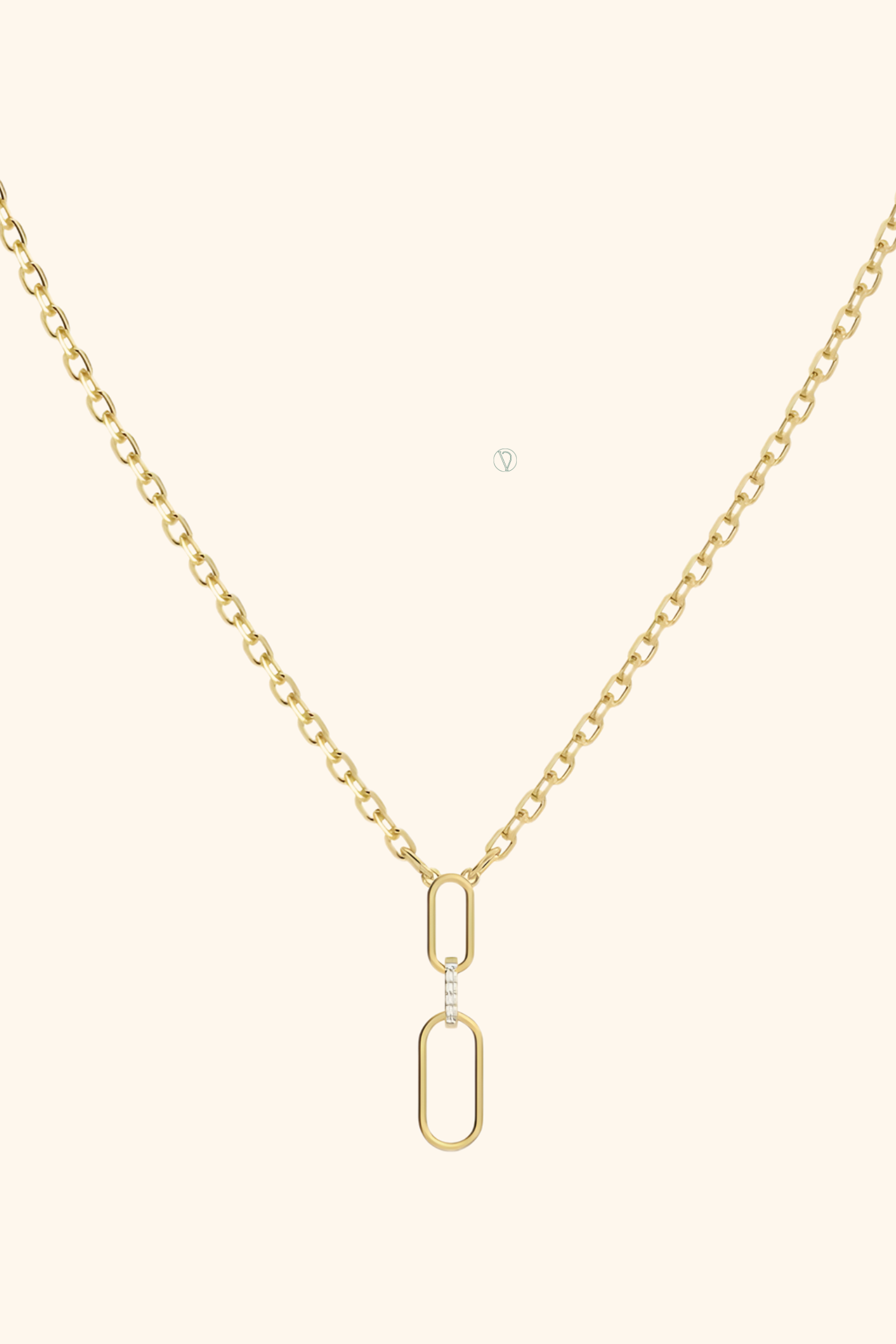 Dainty Link Diamond Pendant