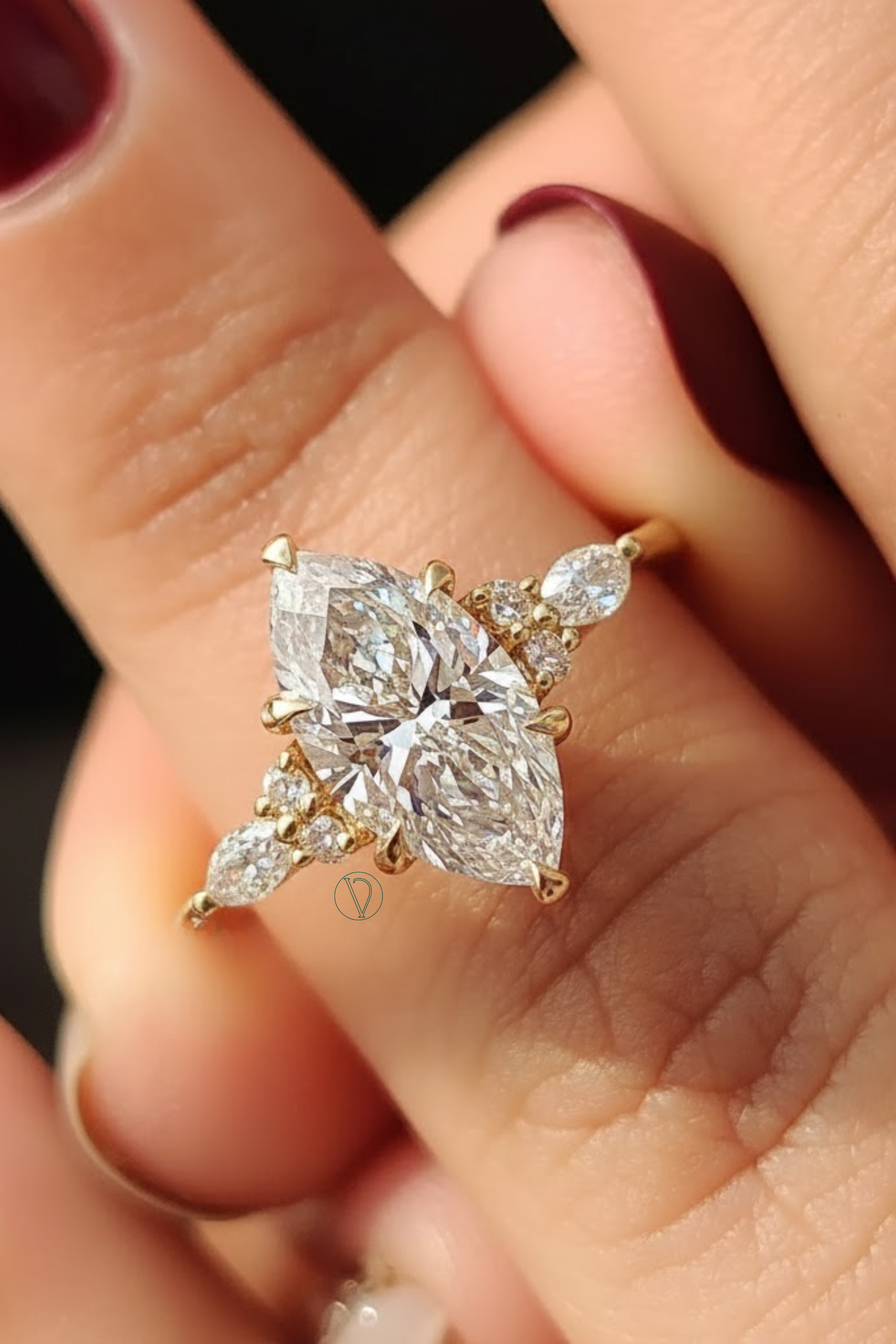 Nadia Marquise Solitaire Ring