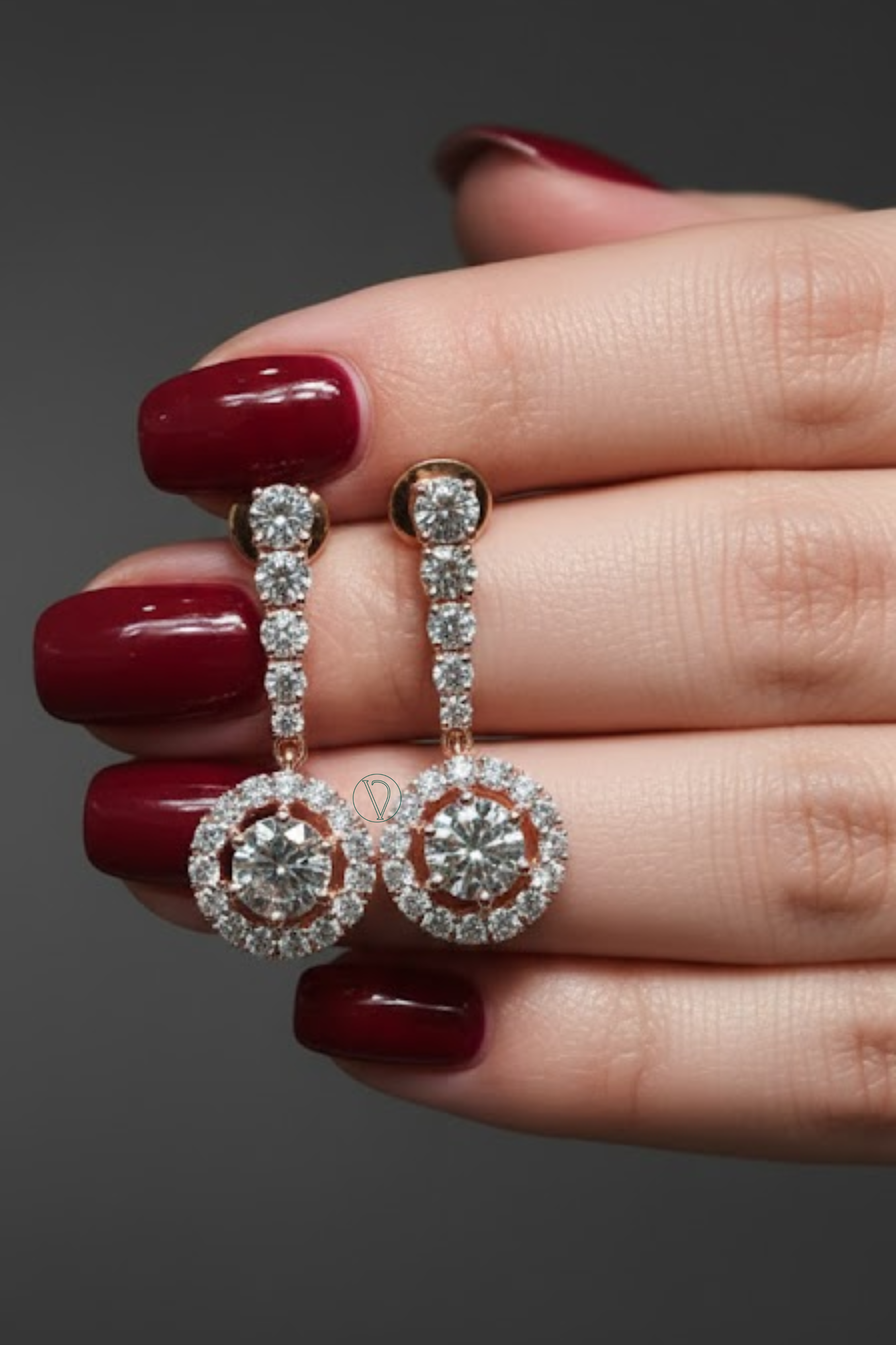 Anya Halo Drop Earrings