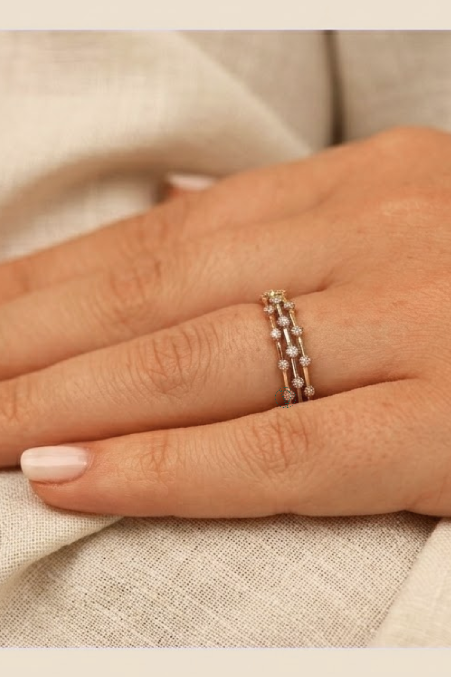 Diamond Stacking Ring Set
