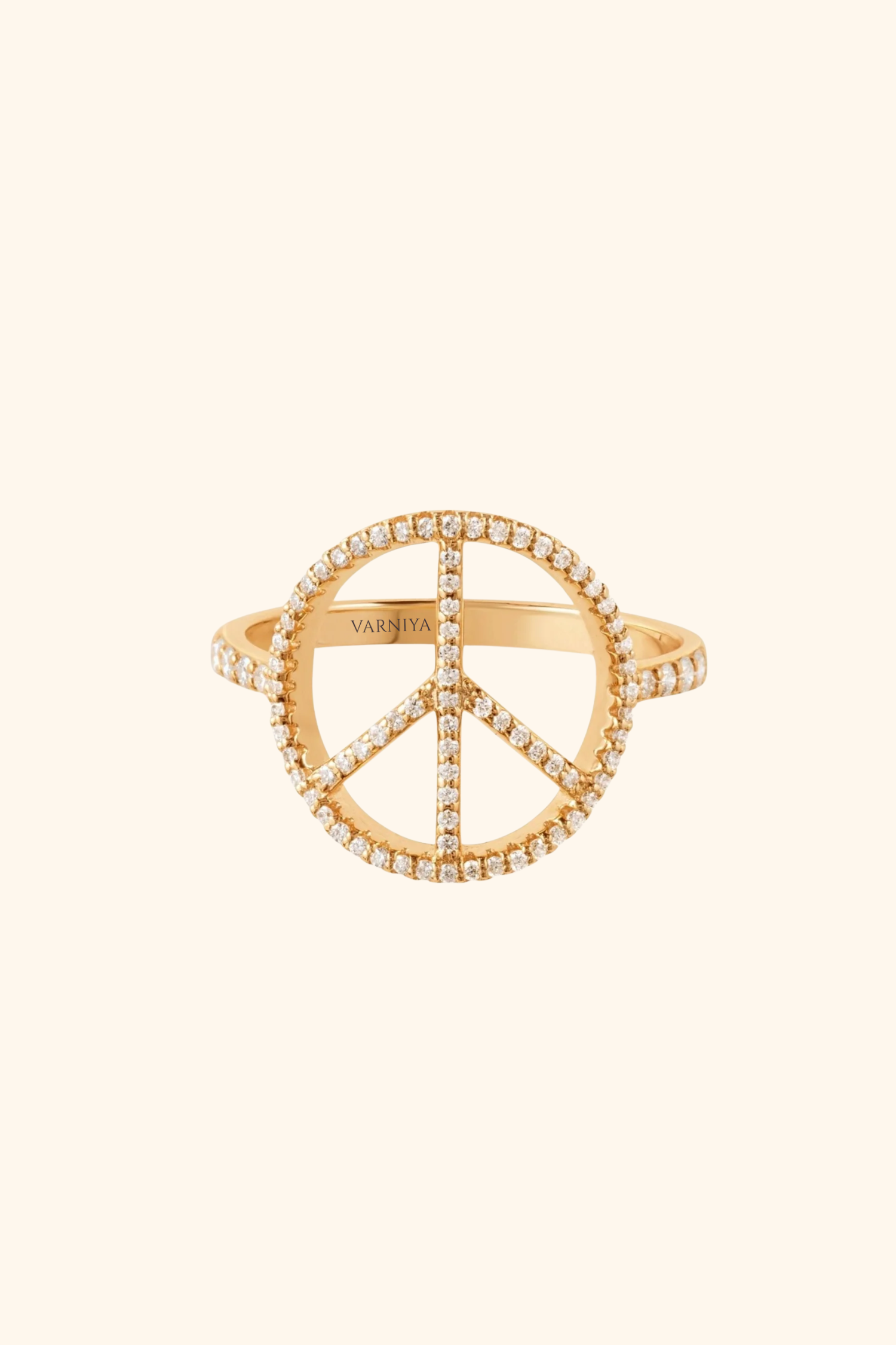 Diamond Peace Ring