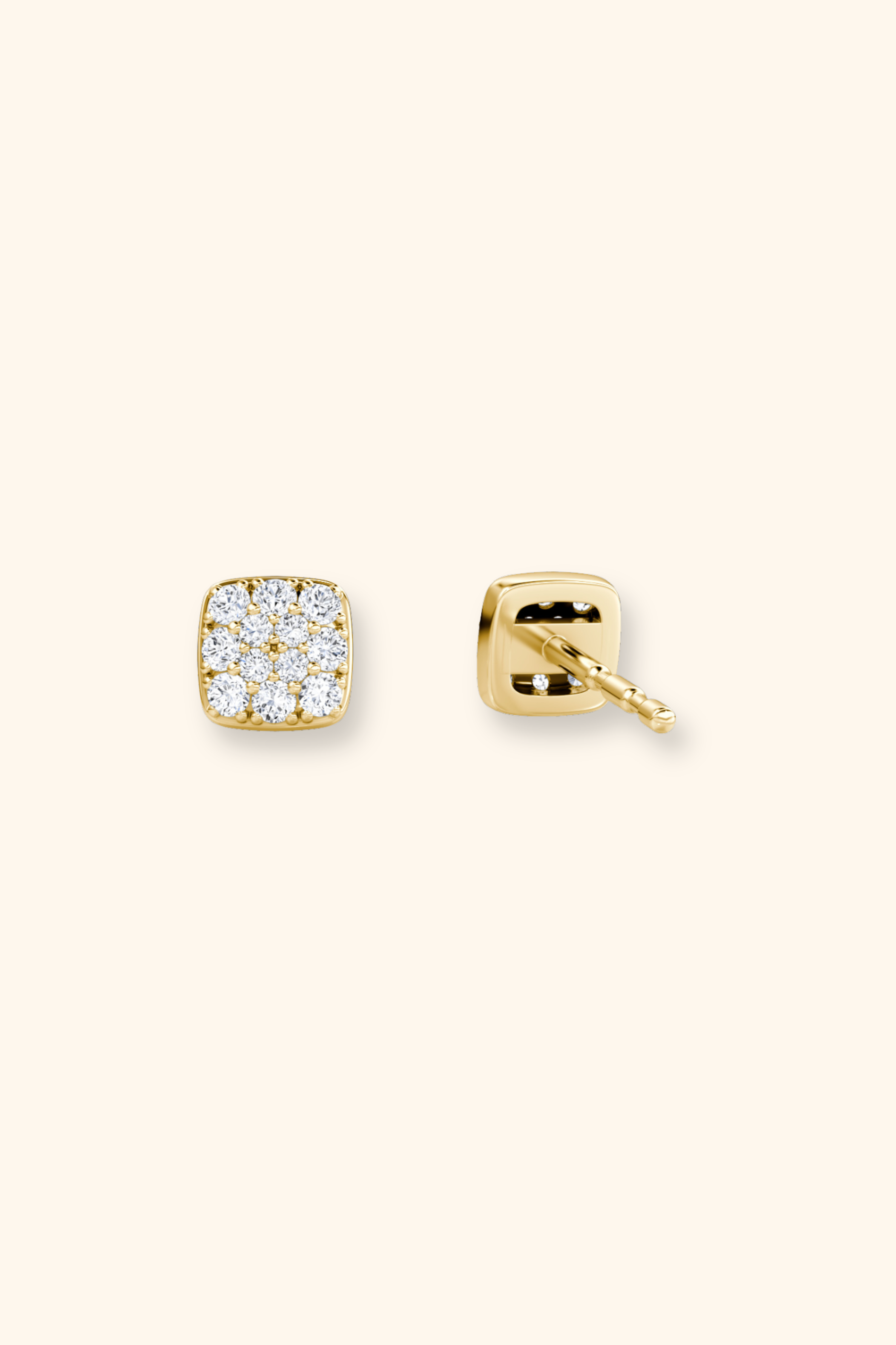 Gabriel Petite Cluster Cushion Studs