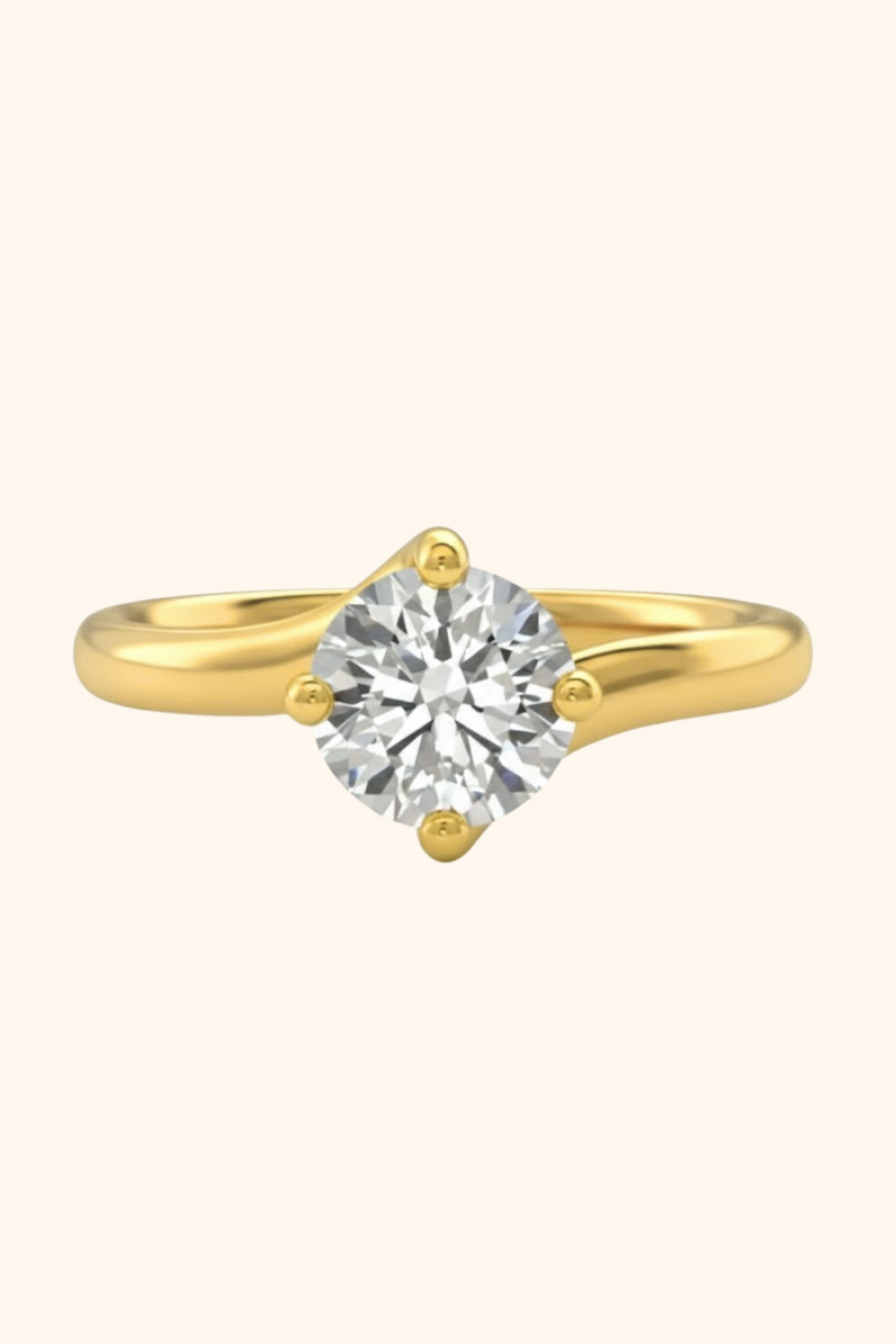 Aura Bypass Solitaire Ring