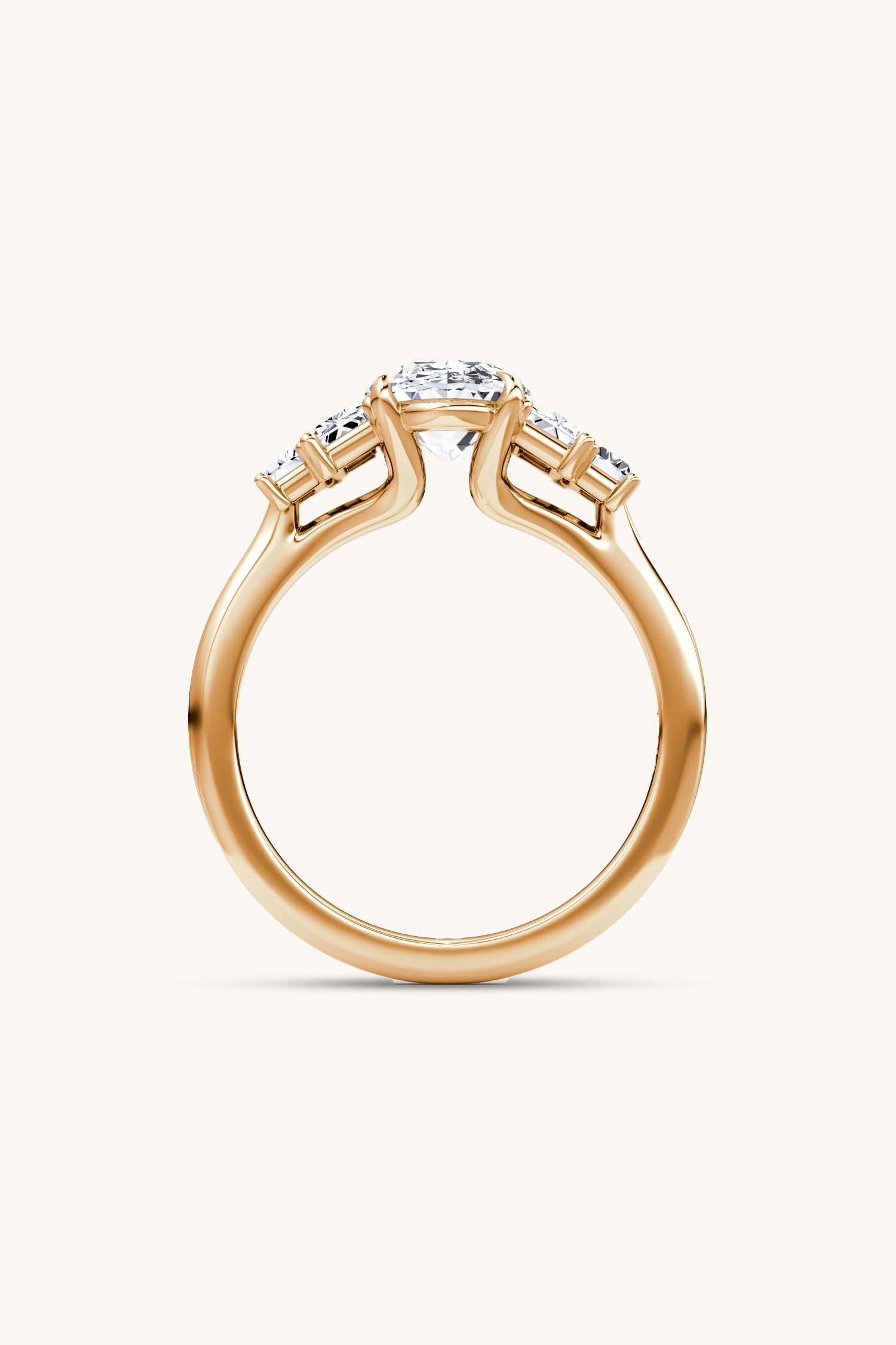 Panchsheel Oval Solitaire Ring