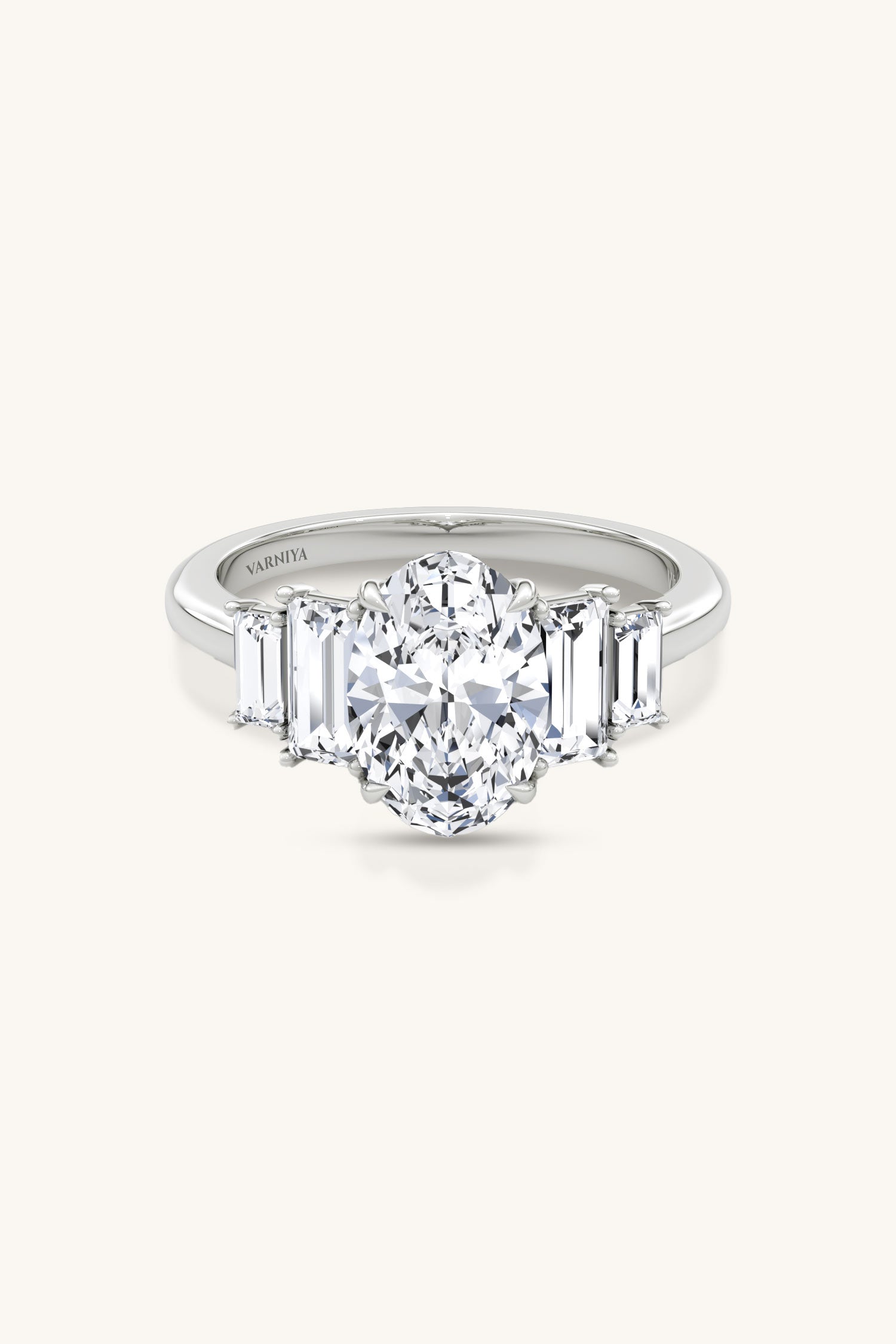 Panchsheel Oval Solitaire Ring