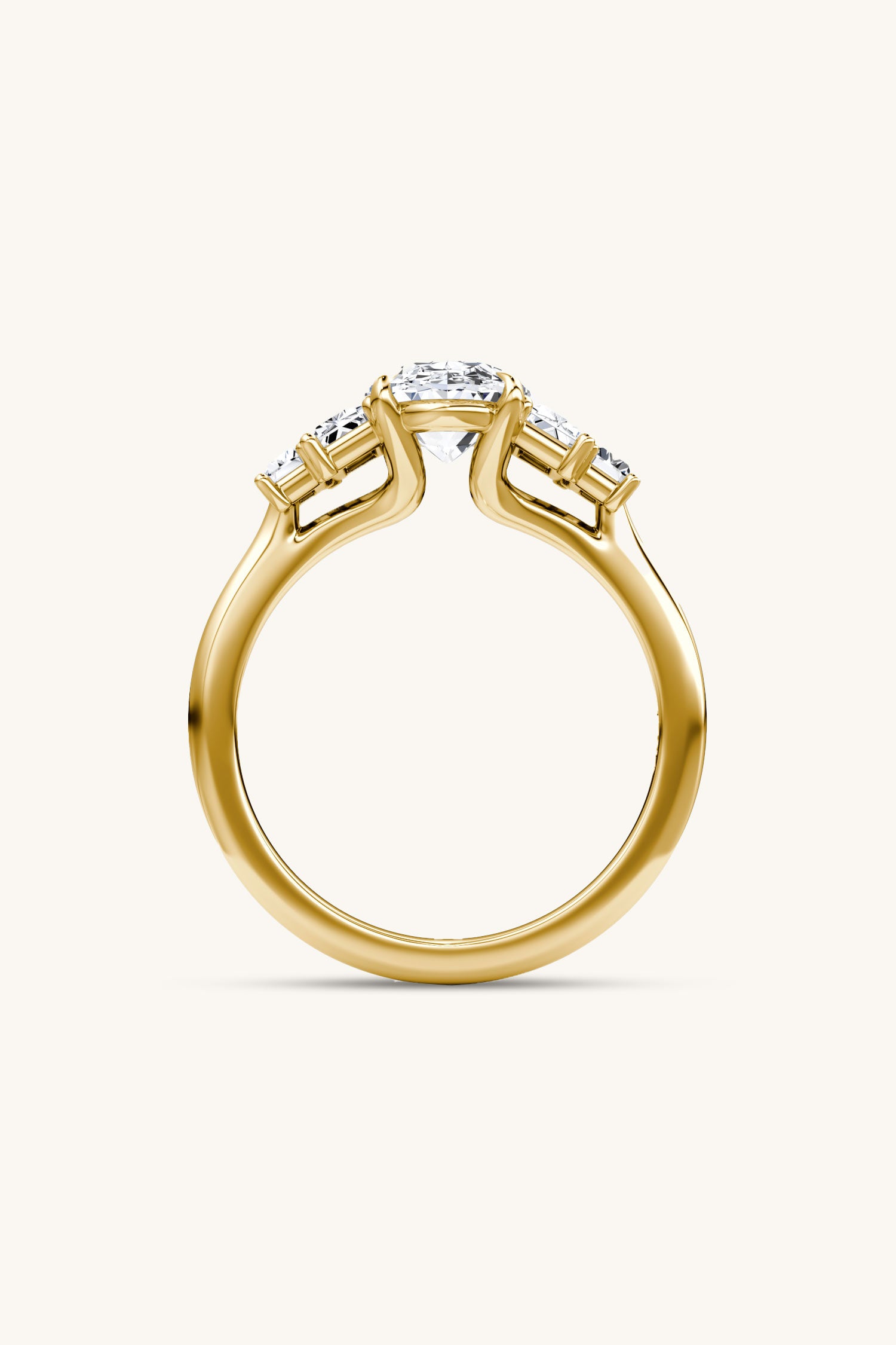 Panchsheel Oval Solitaire Ring