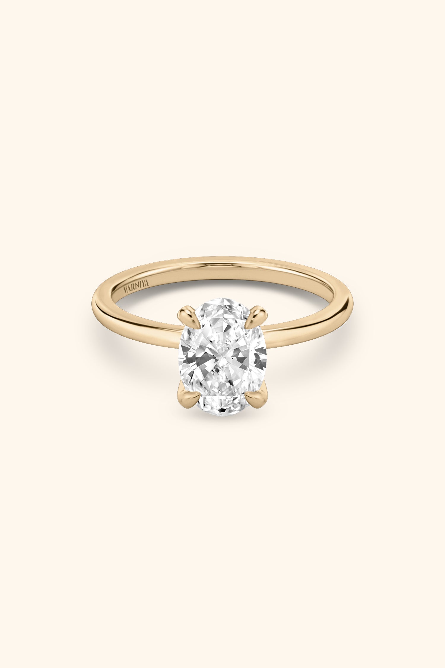 4 Prong Classic Grace Oval Solitaire Ring