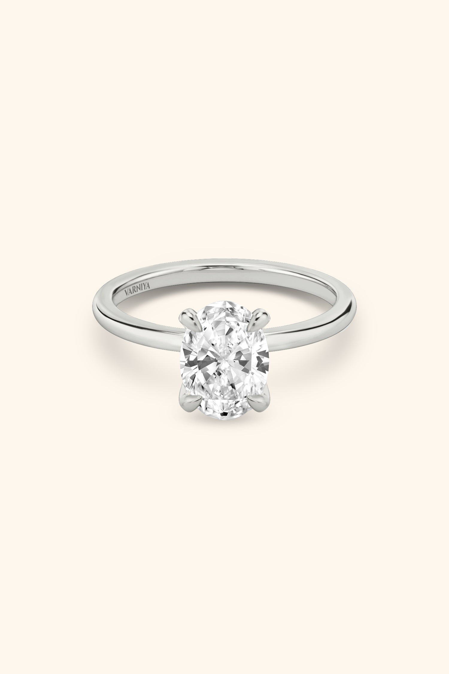 4 Prong Classic Grace Oval Solitaire Ring