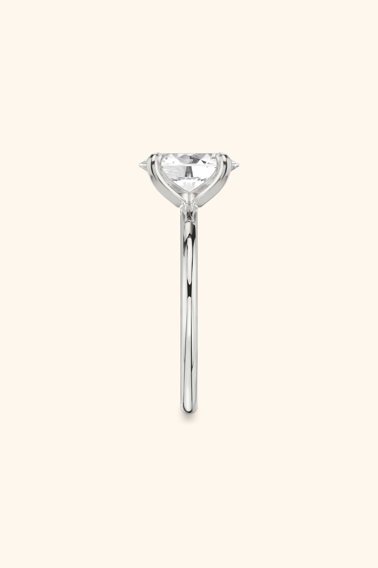 4 Prong Classic Grace Oval Solitaire Ring