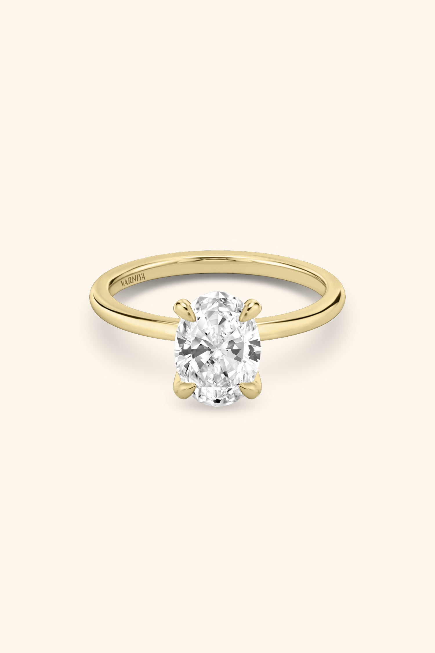 4 Prong Classic Grace Oval Solitaire Ring
