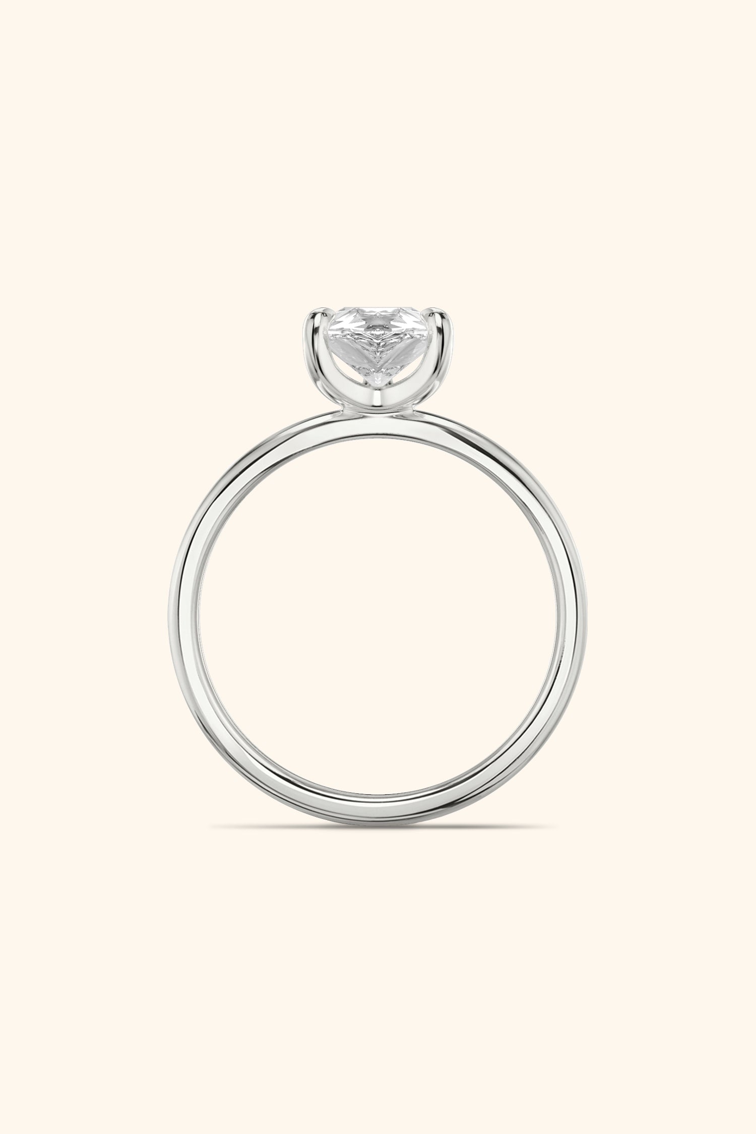 4 Prong Classic Grace Pear Solitaire Ring Value