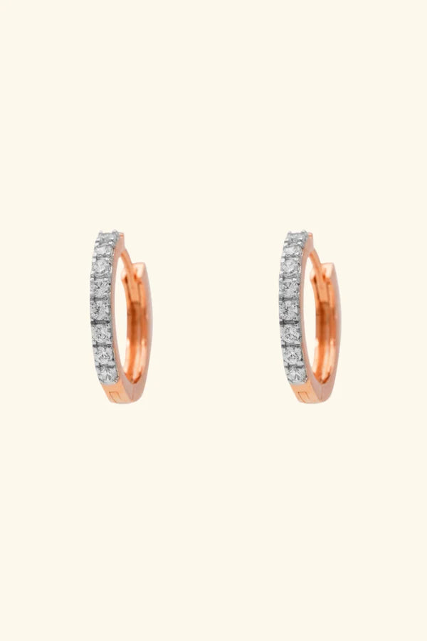 0.44Ct Luna Floating Huggie Diamond Earrings