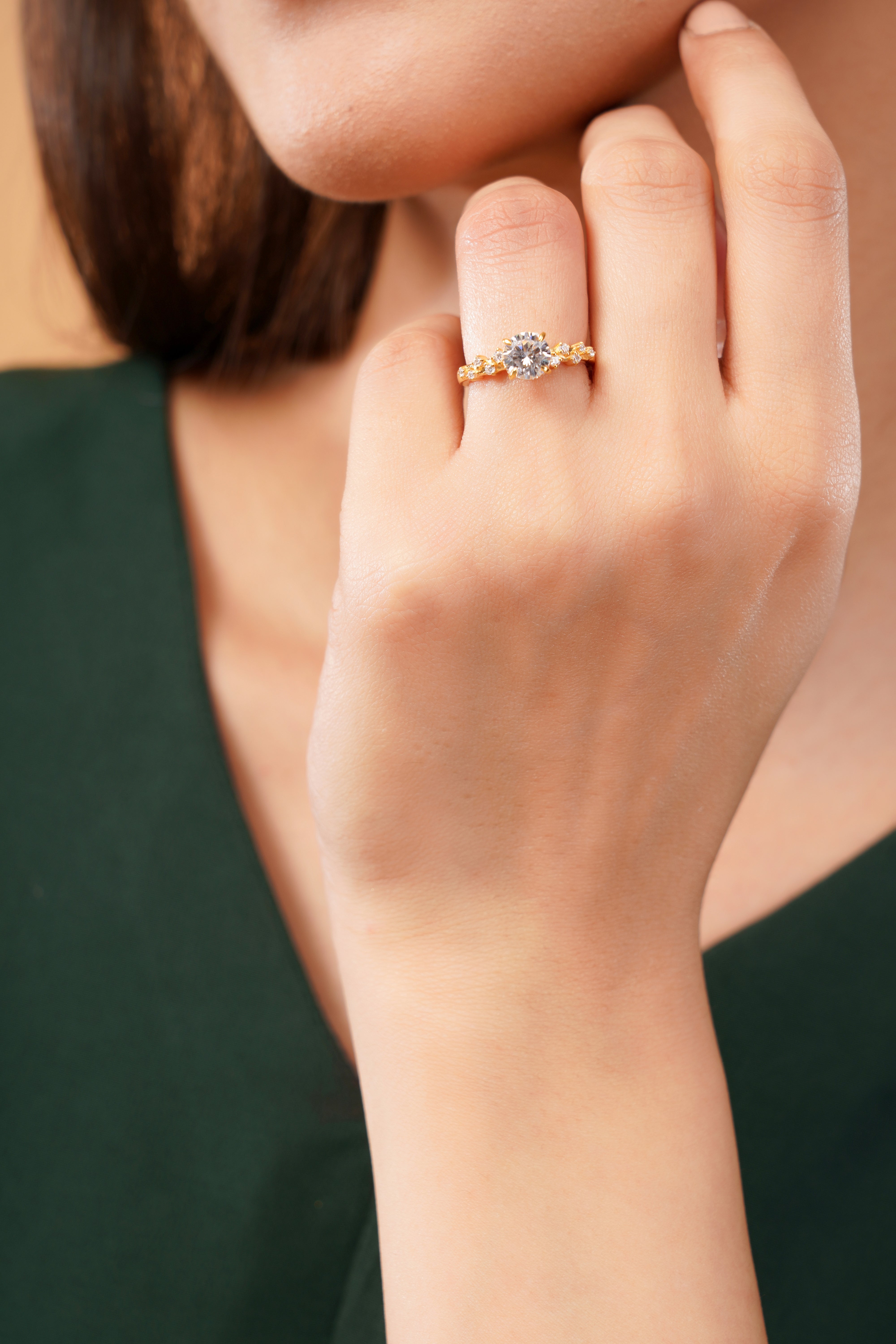 Starlina Round Brilliant Cluster Ring