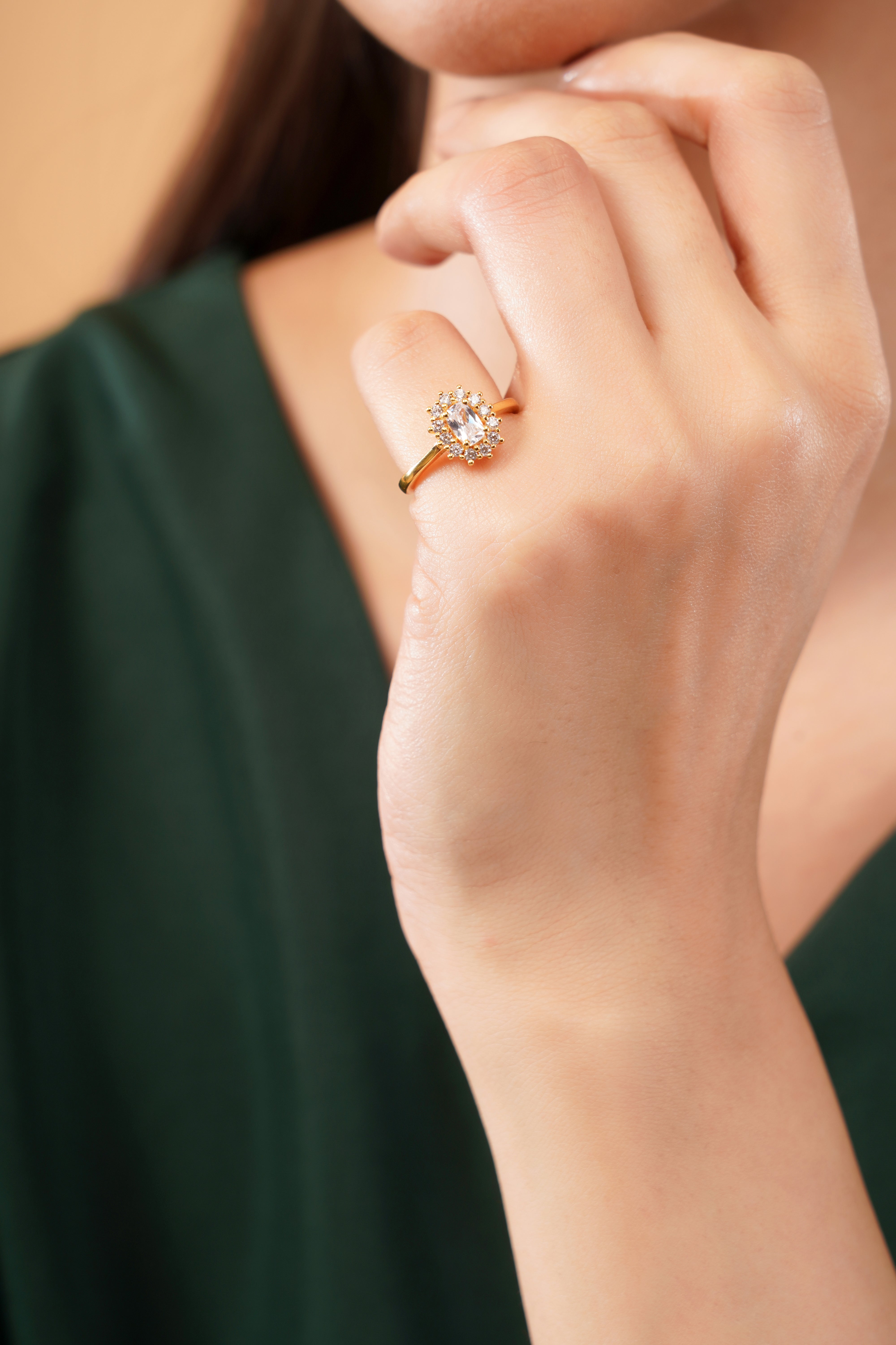 Regalia Floral Cluster Engagement Ring