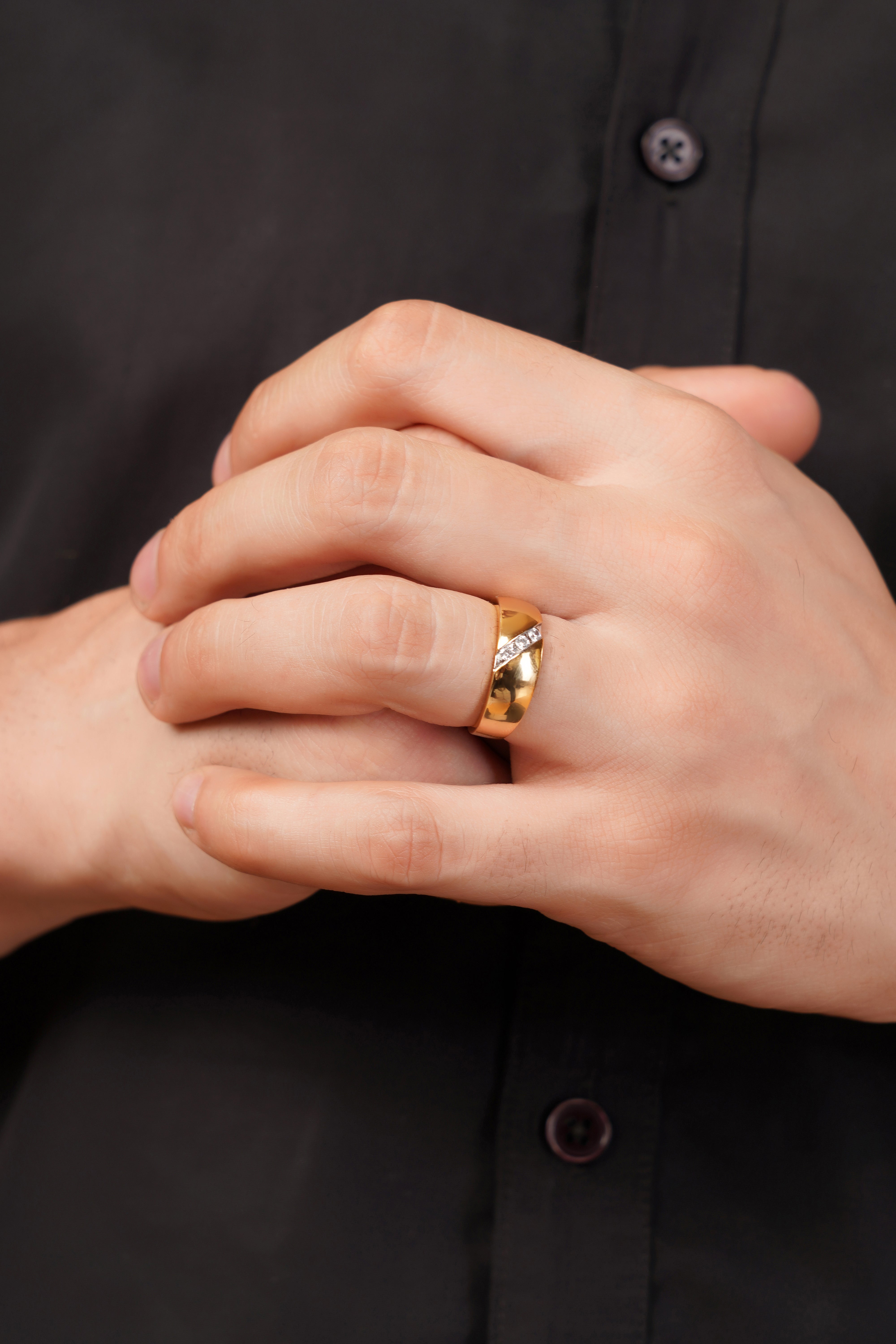 Legacy Band with Round Diamonds