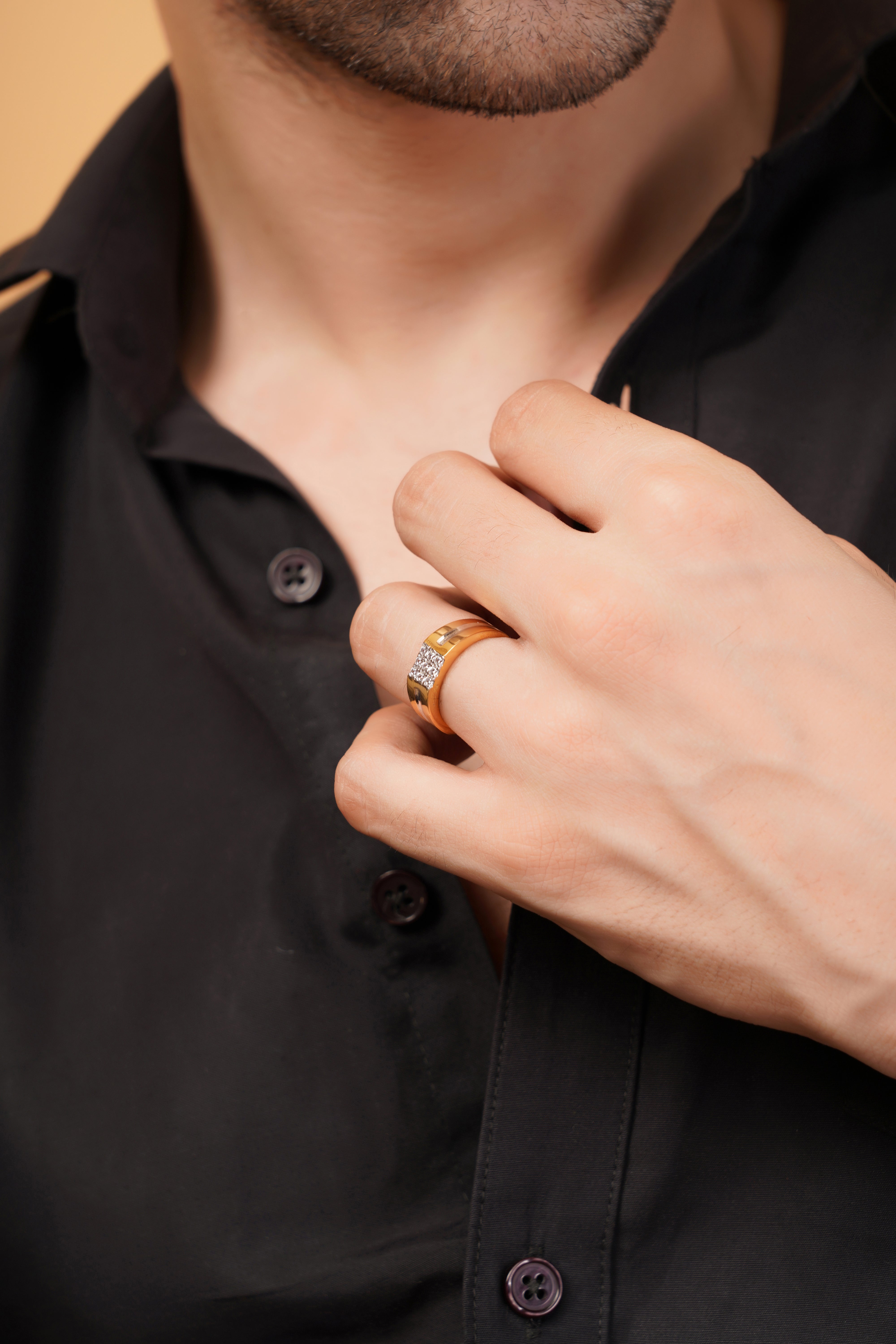 MIDAS CLASSIC 9 STONES MEN'S RING