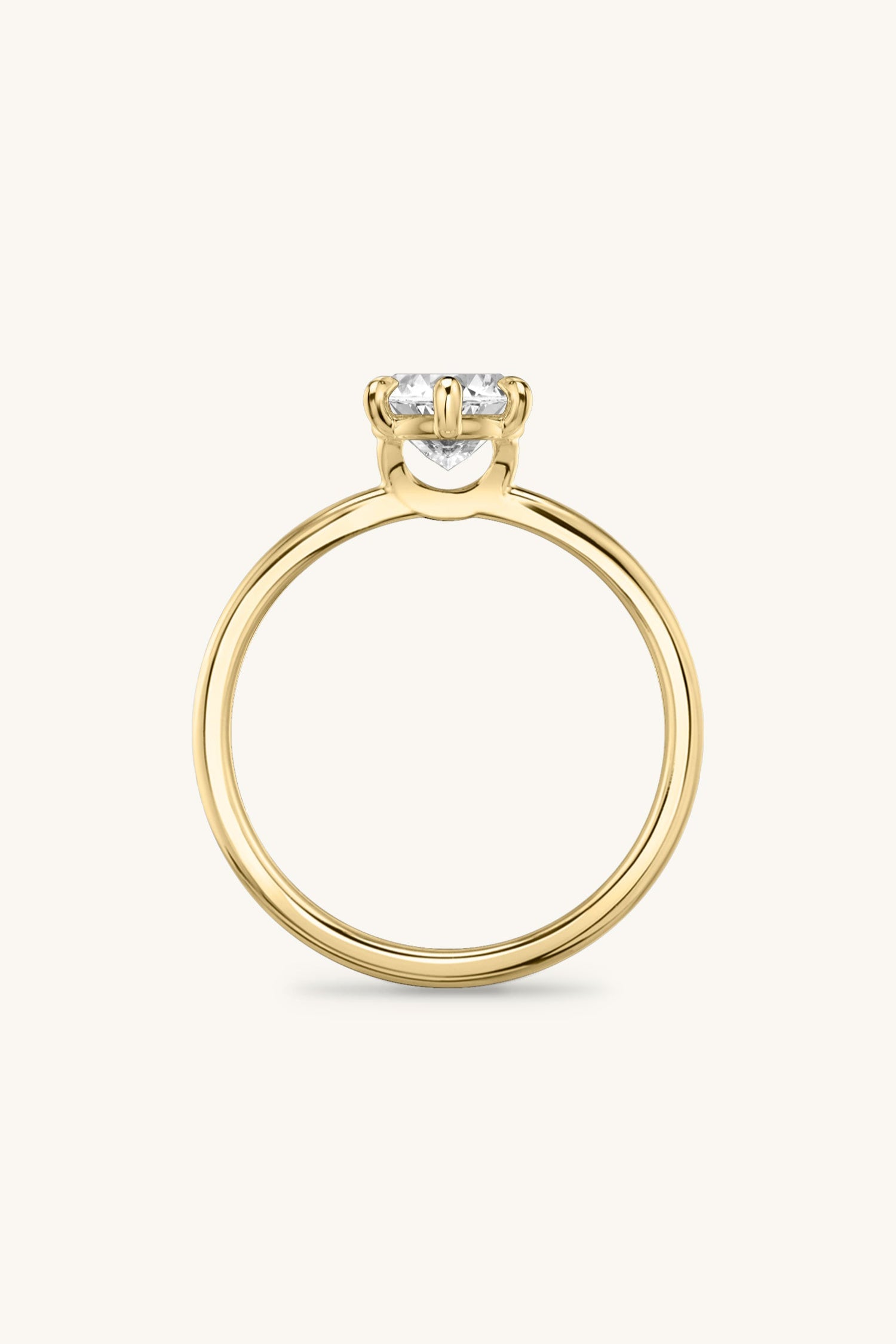 6 Prong Classic Grace Ring with a Marquise Solitaire