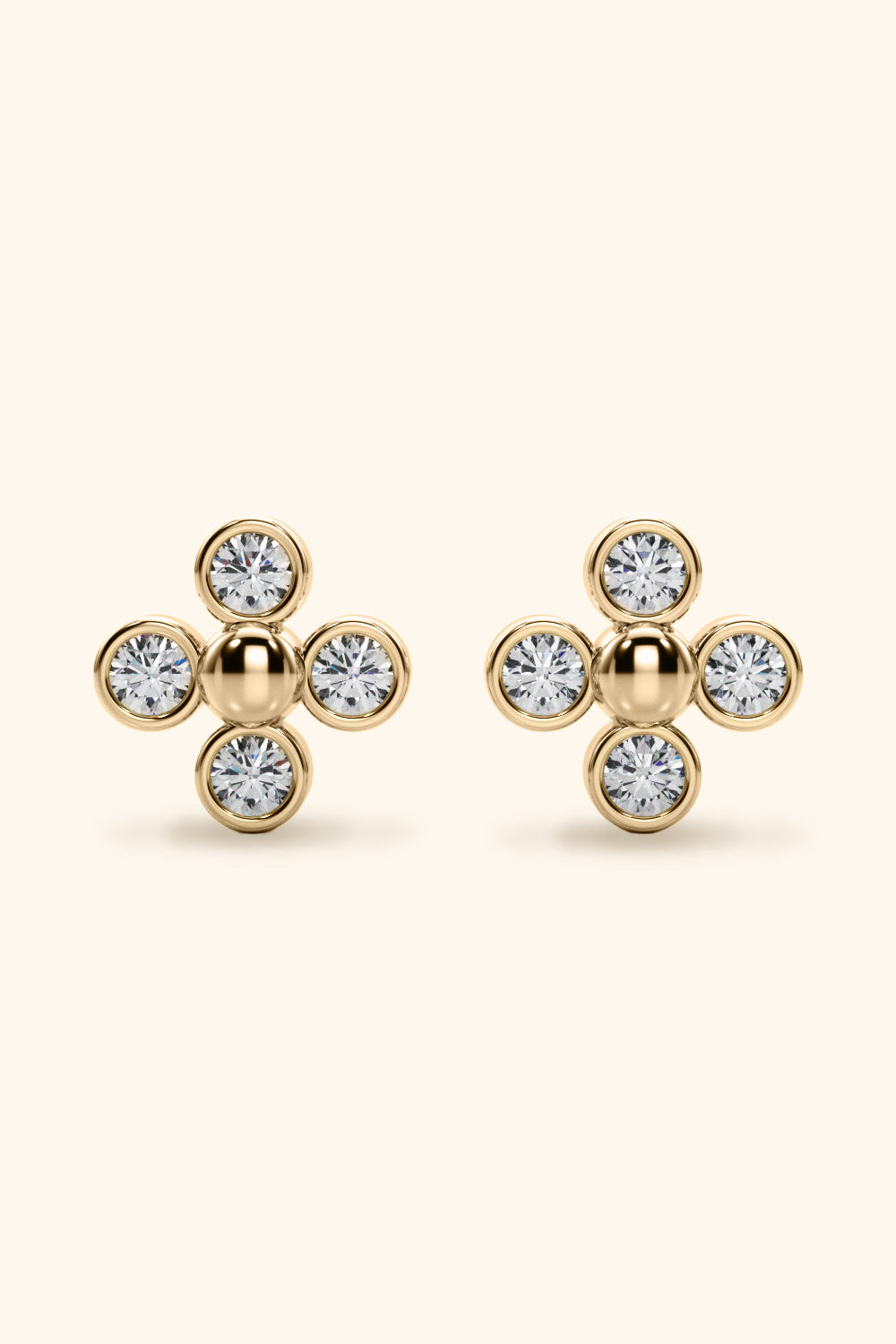 Four Diamond Earring