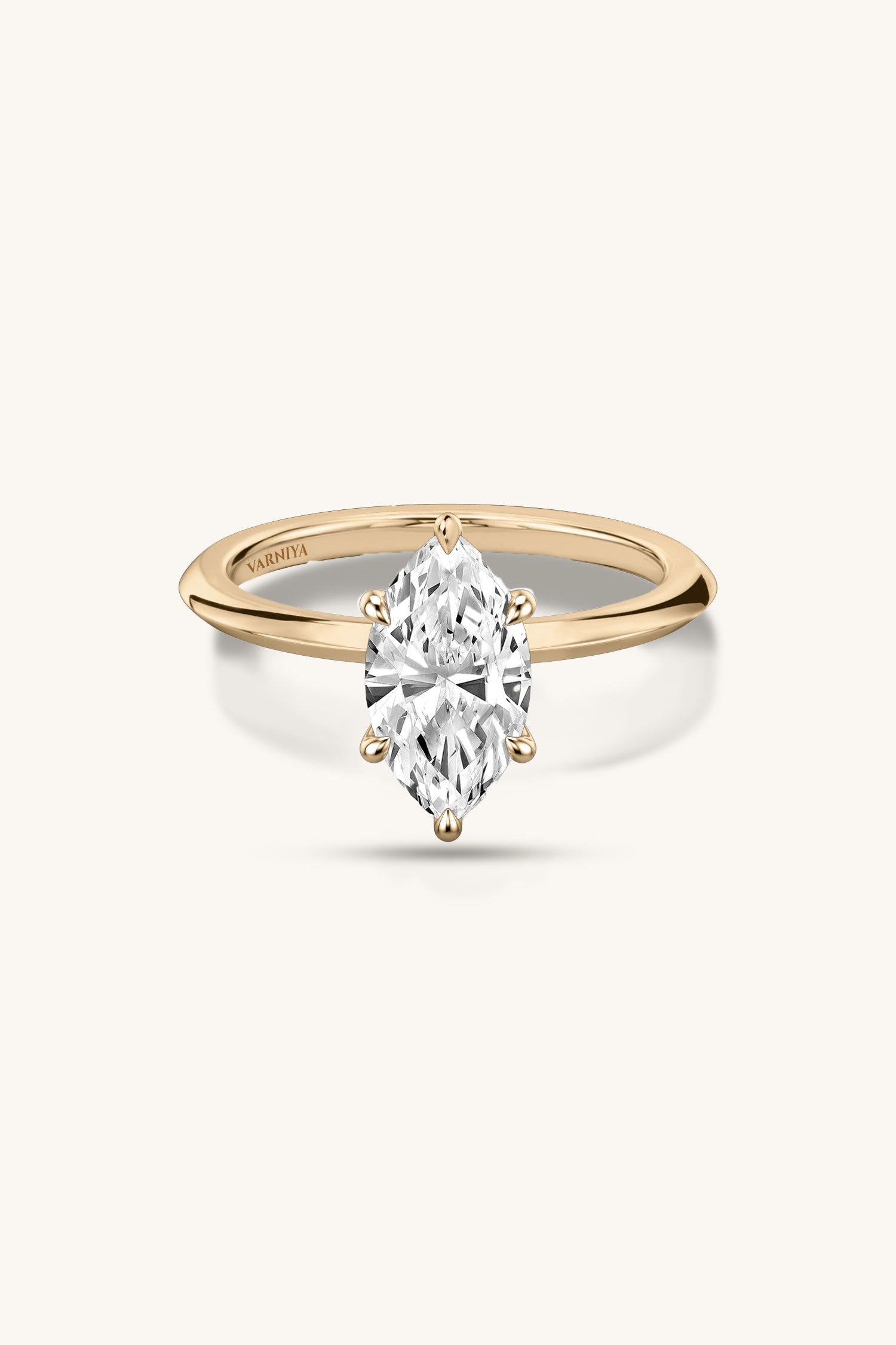 Amália Marquise Solitaire Ring