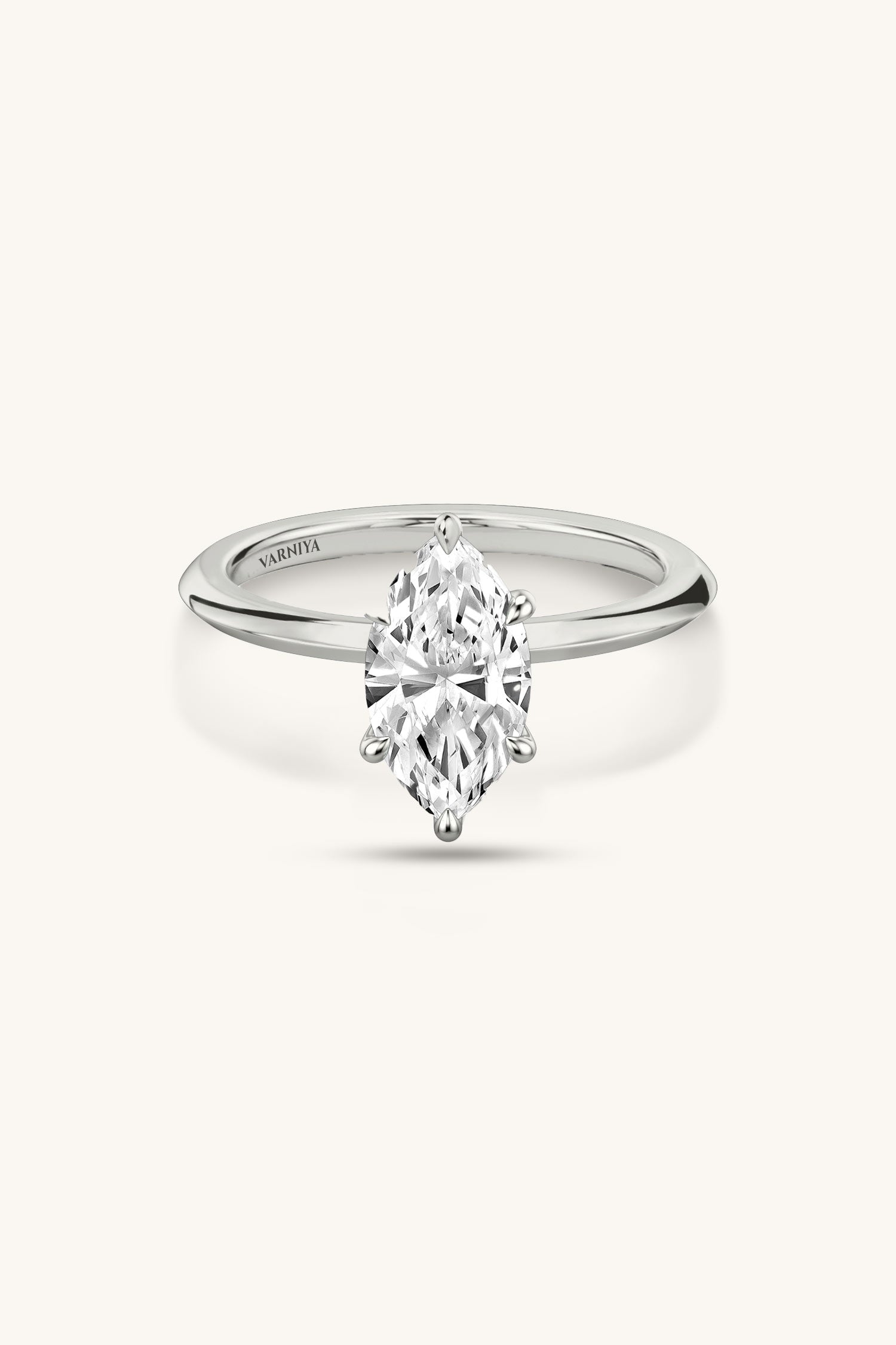 Amália Marquise Solitaire Ring