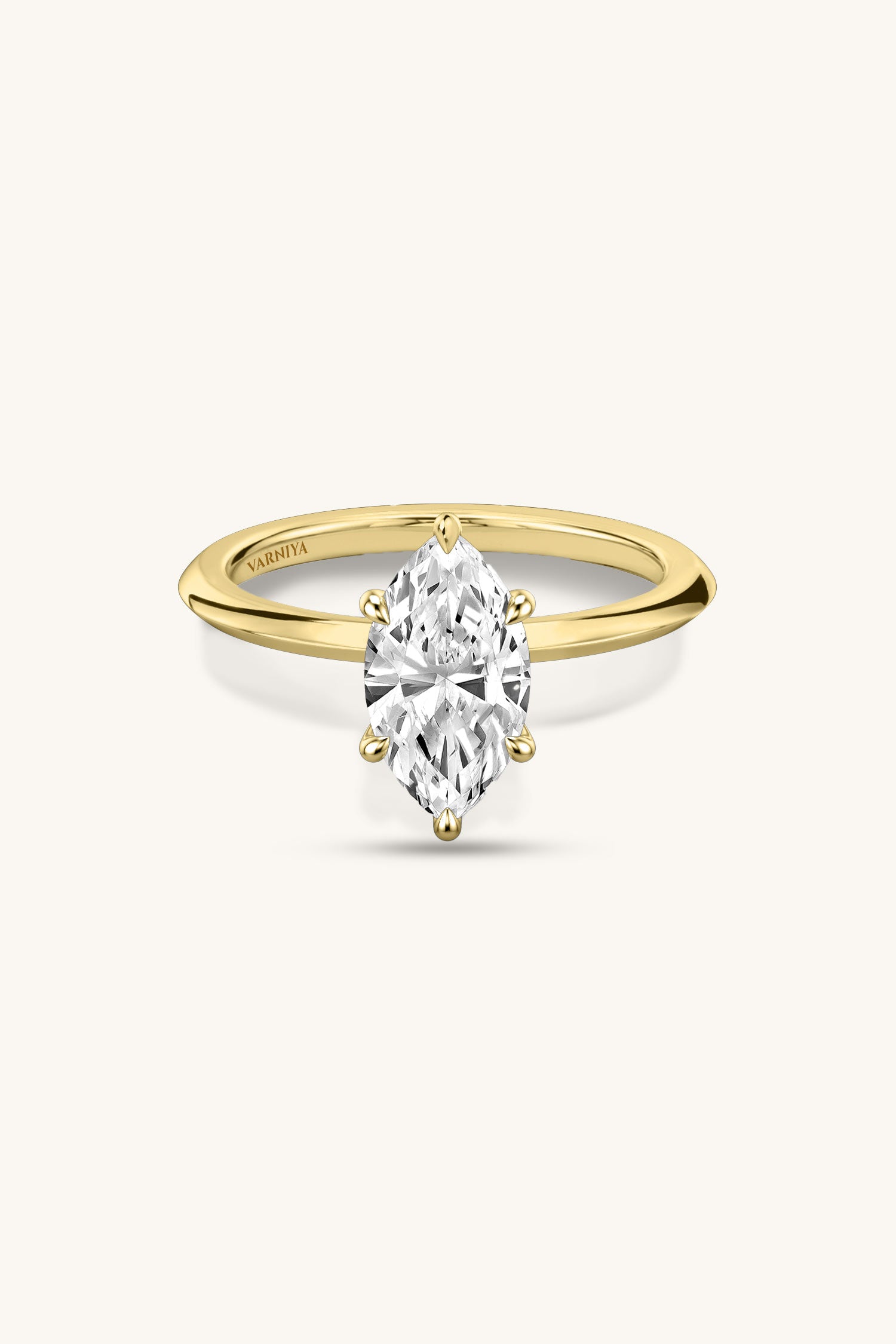 Amália Marquise Solitaire Ring