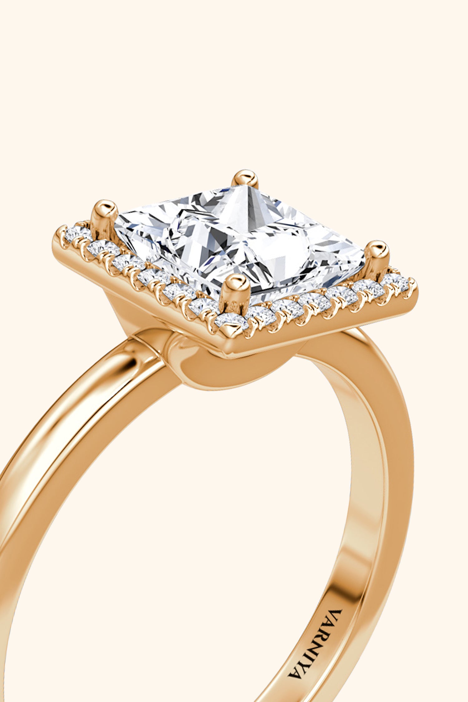 Princess Solitaire Ring