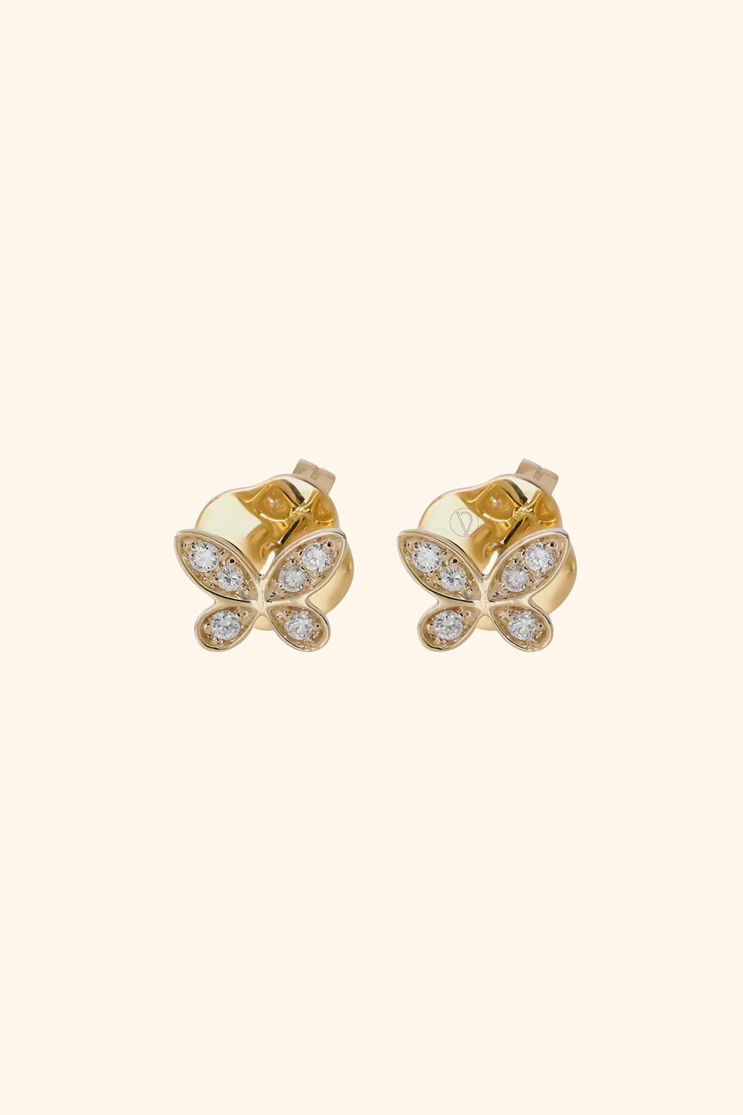 Kids Diamond Graceful Butterfly Earrings