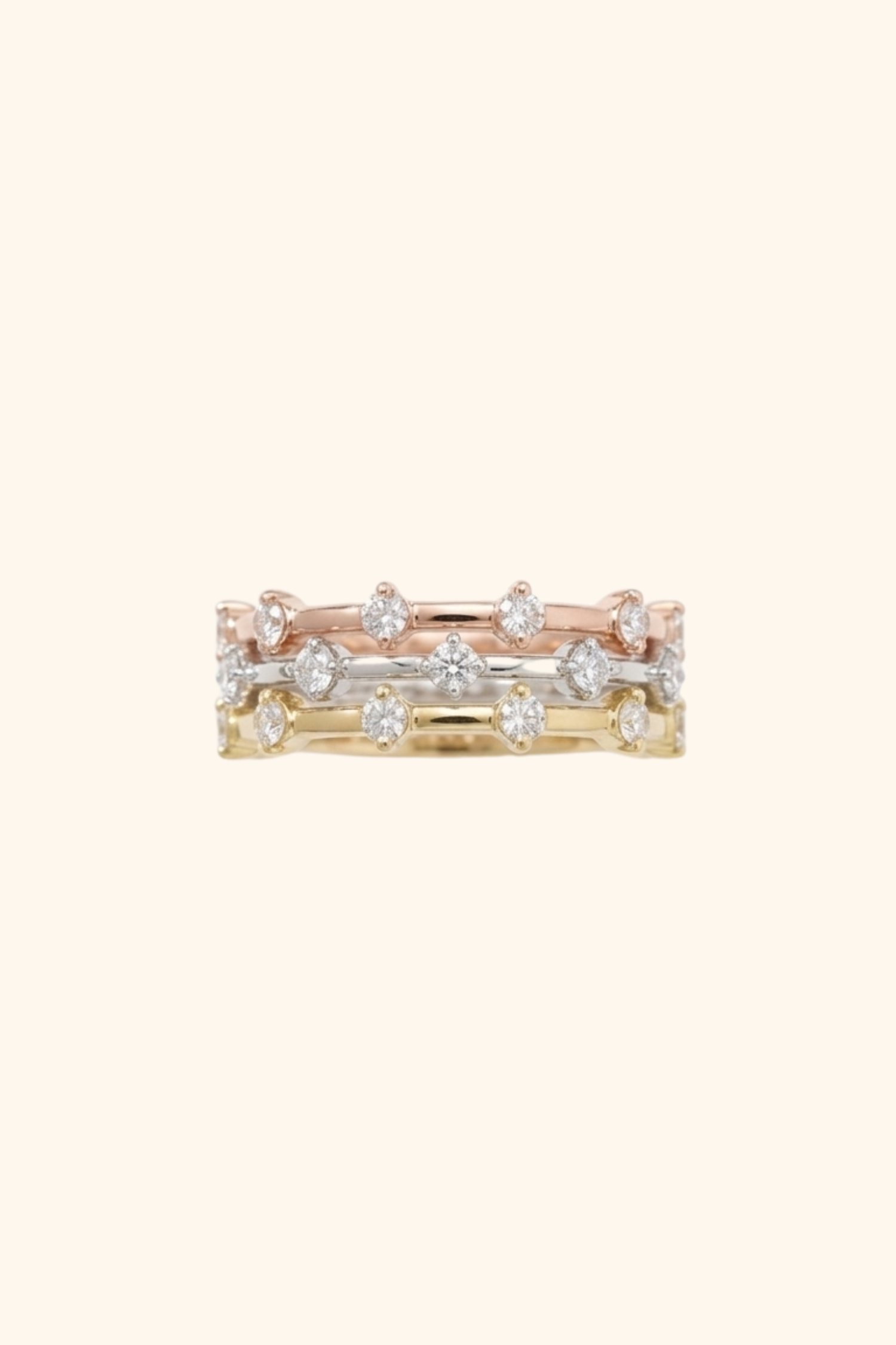 Diamond Stacking Ring Set