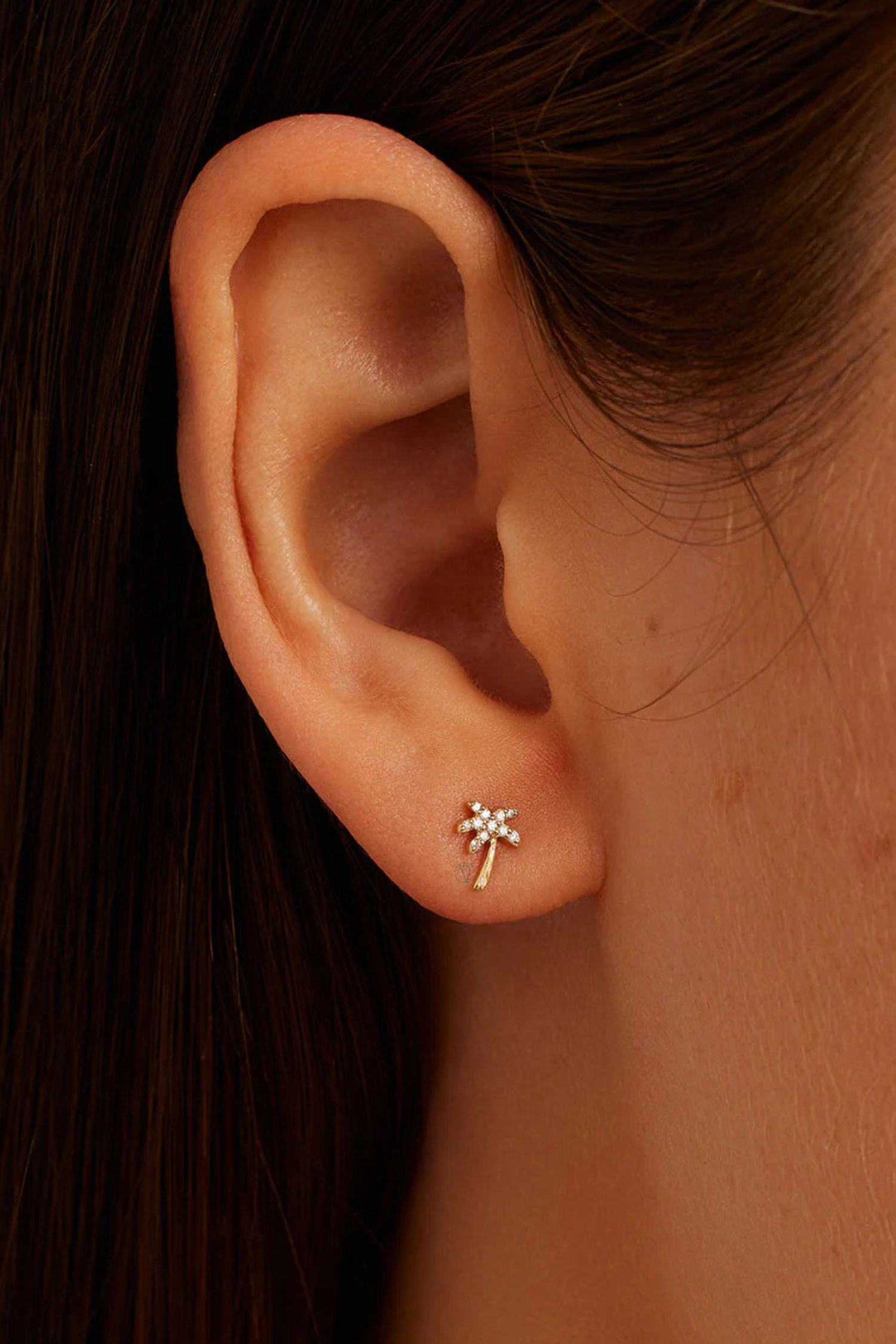 Mini Palm Tree Studs