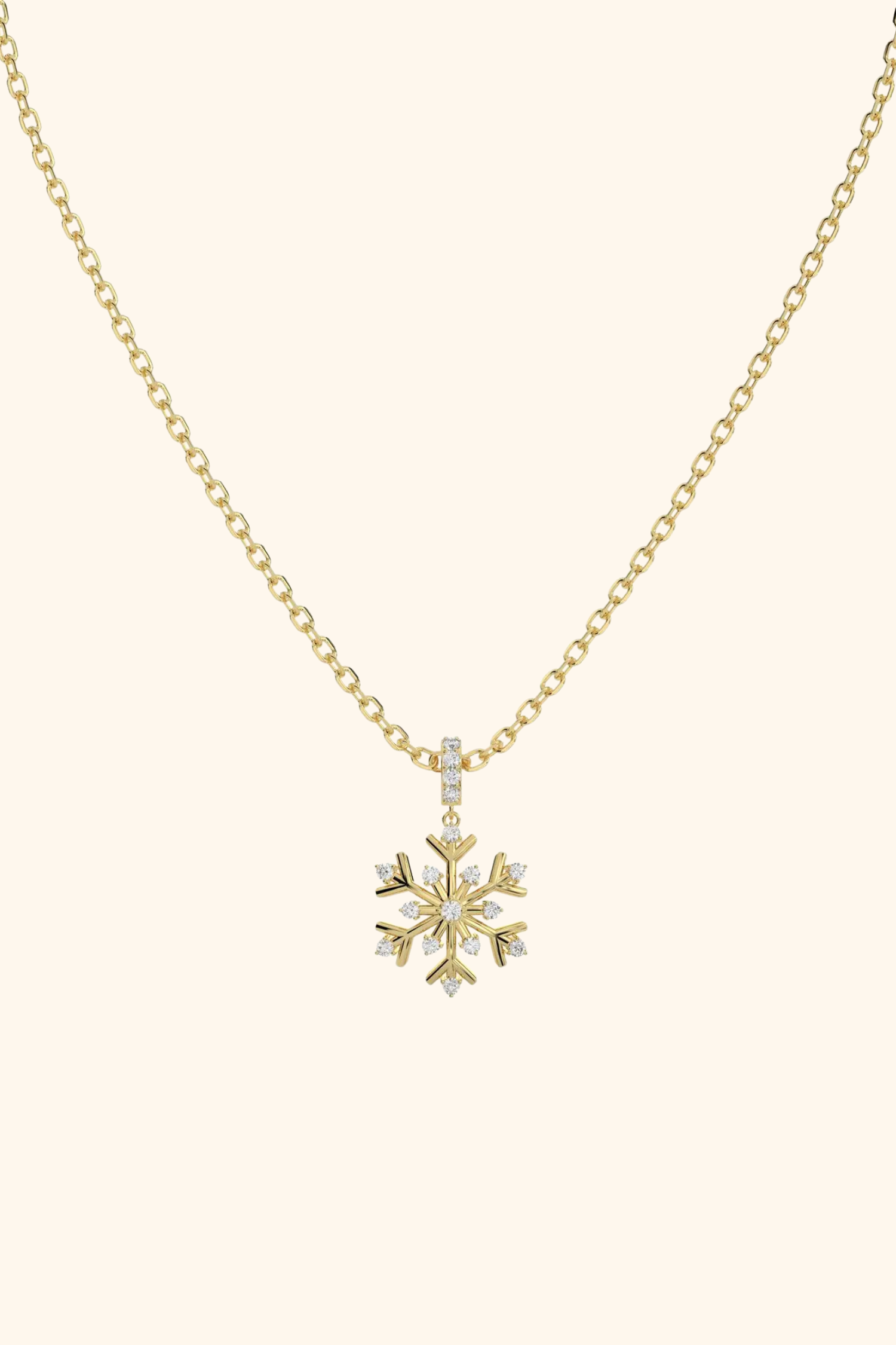 Snowflake Diamond Pendant