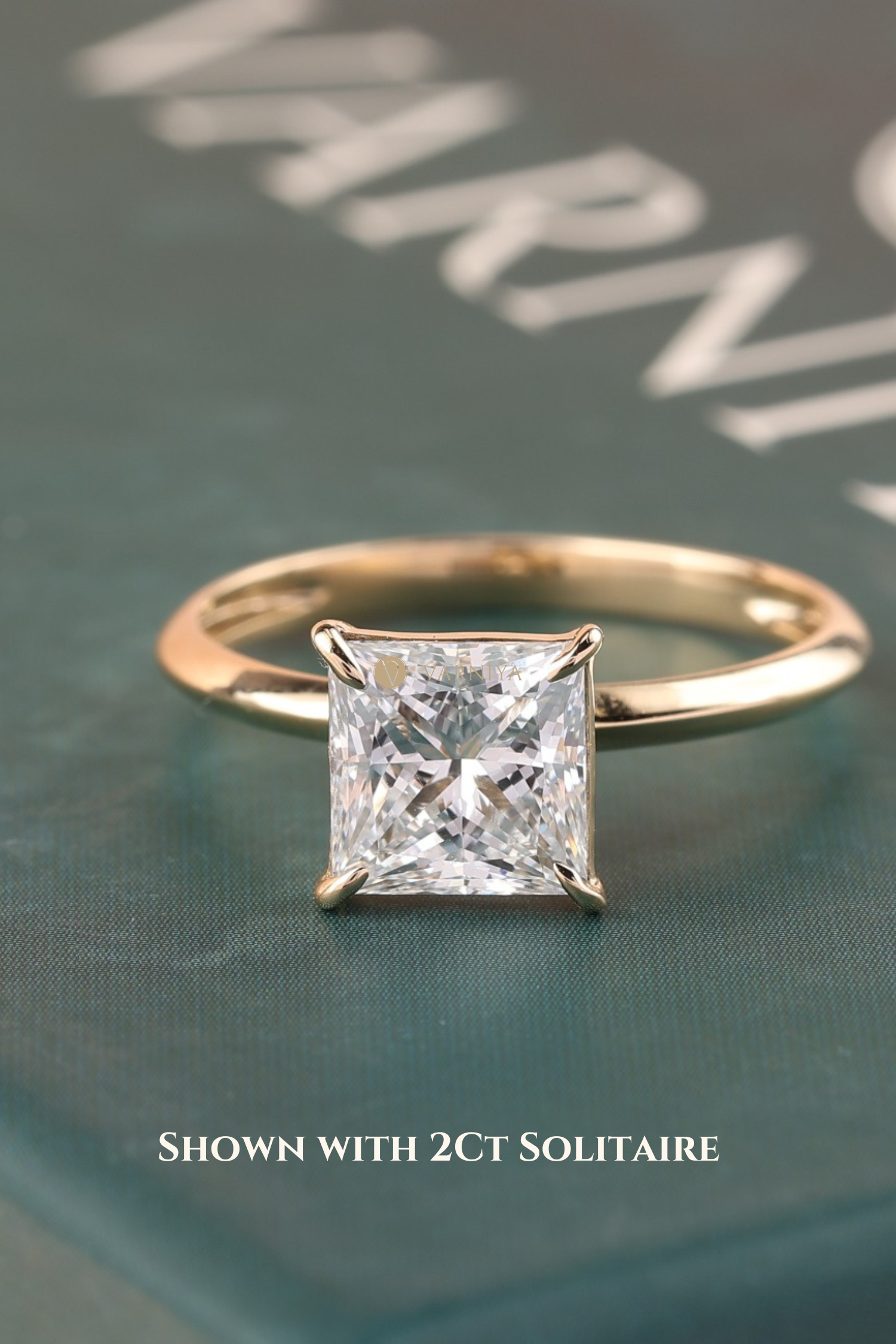 Amália Princess Solitaire Ring